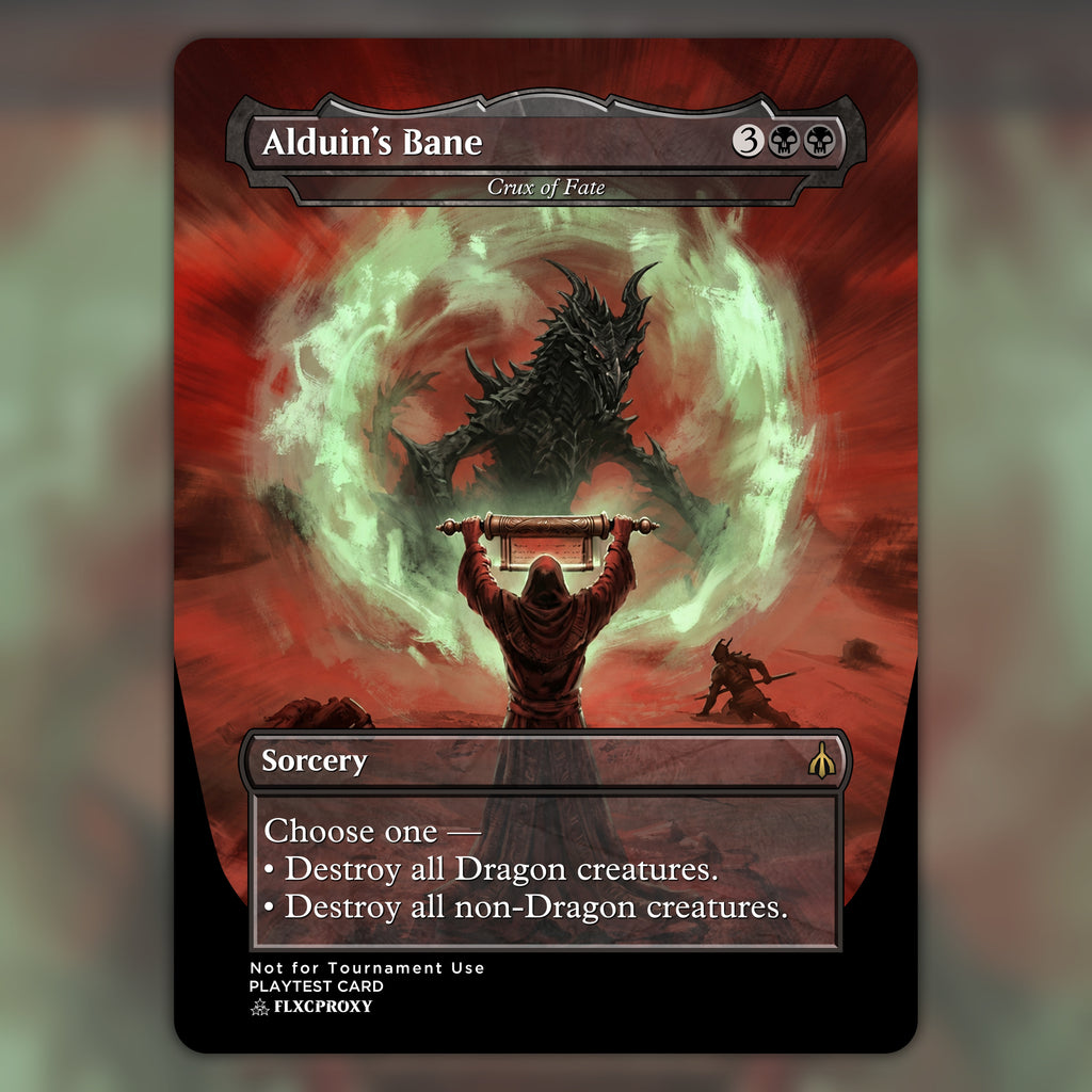 Crux of Fate MTG Proxy Alduin's Bane