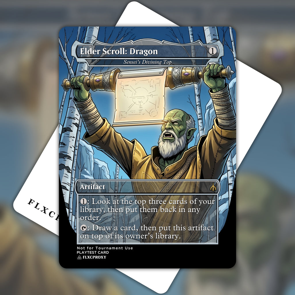 Sensei's Divining Top MTG Proxy An Elder Scroll