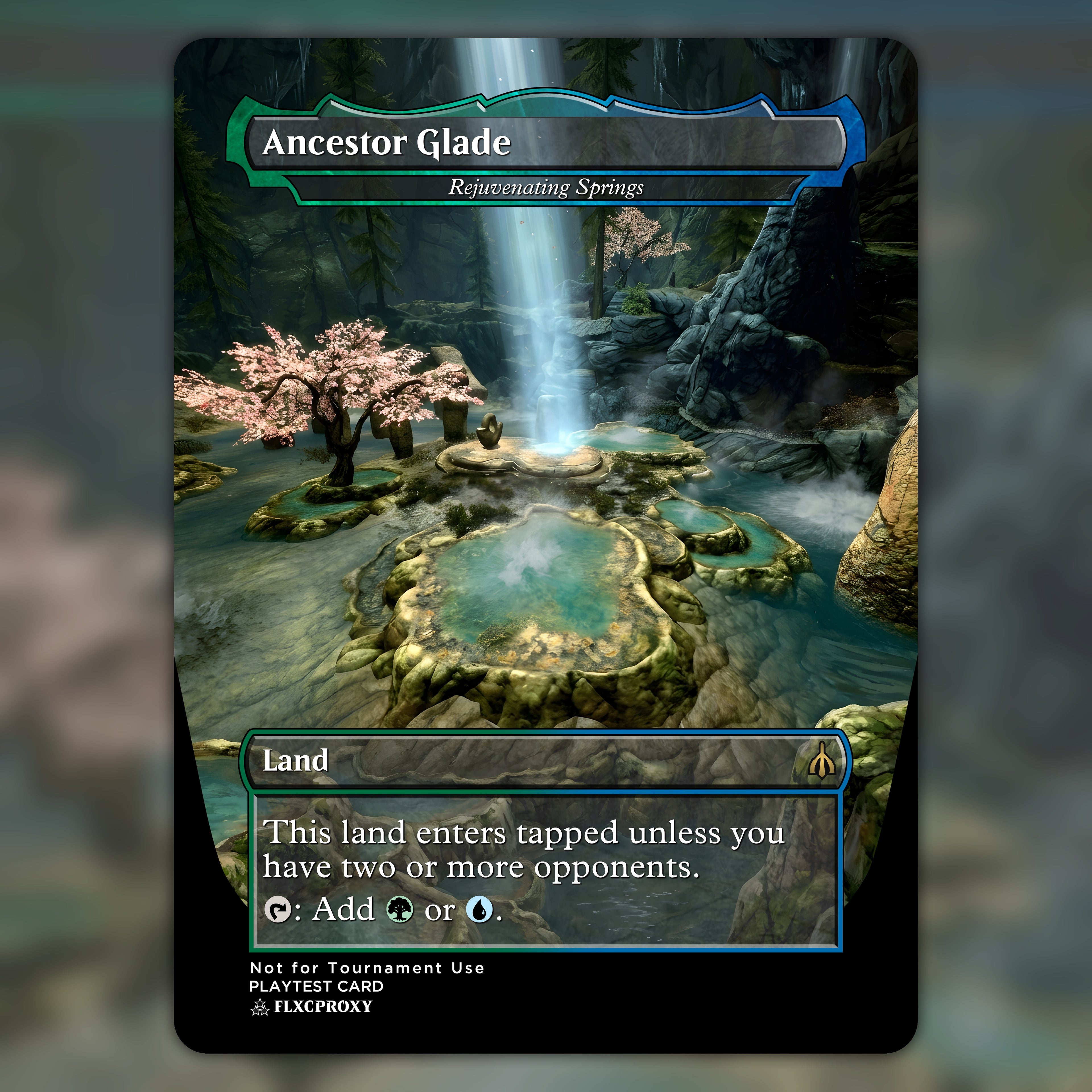 Rejuvenating Springs MTG Proxy Ancestor Glade