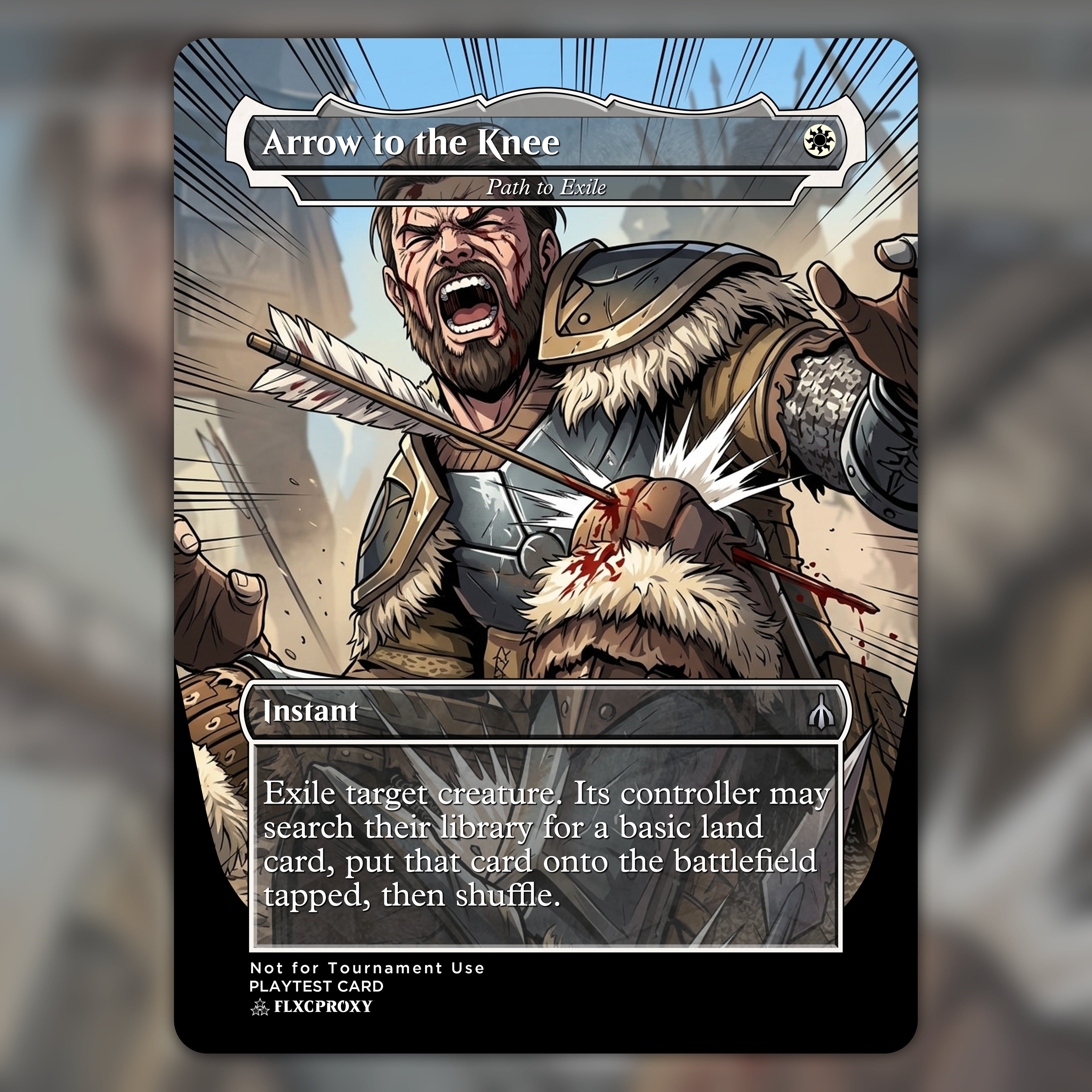 Path to Exile MTG Proxy Arrow to the Knee