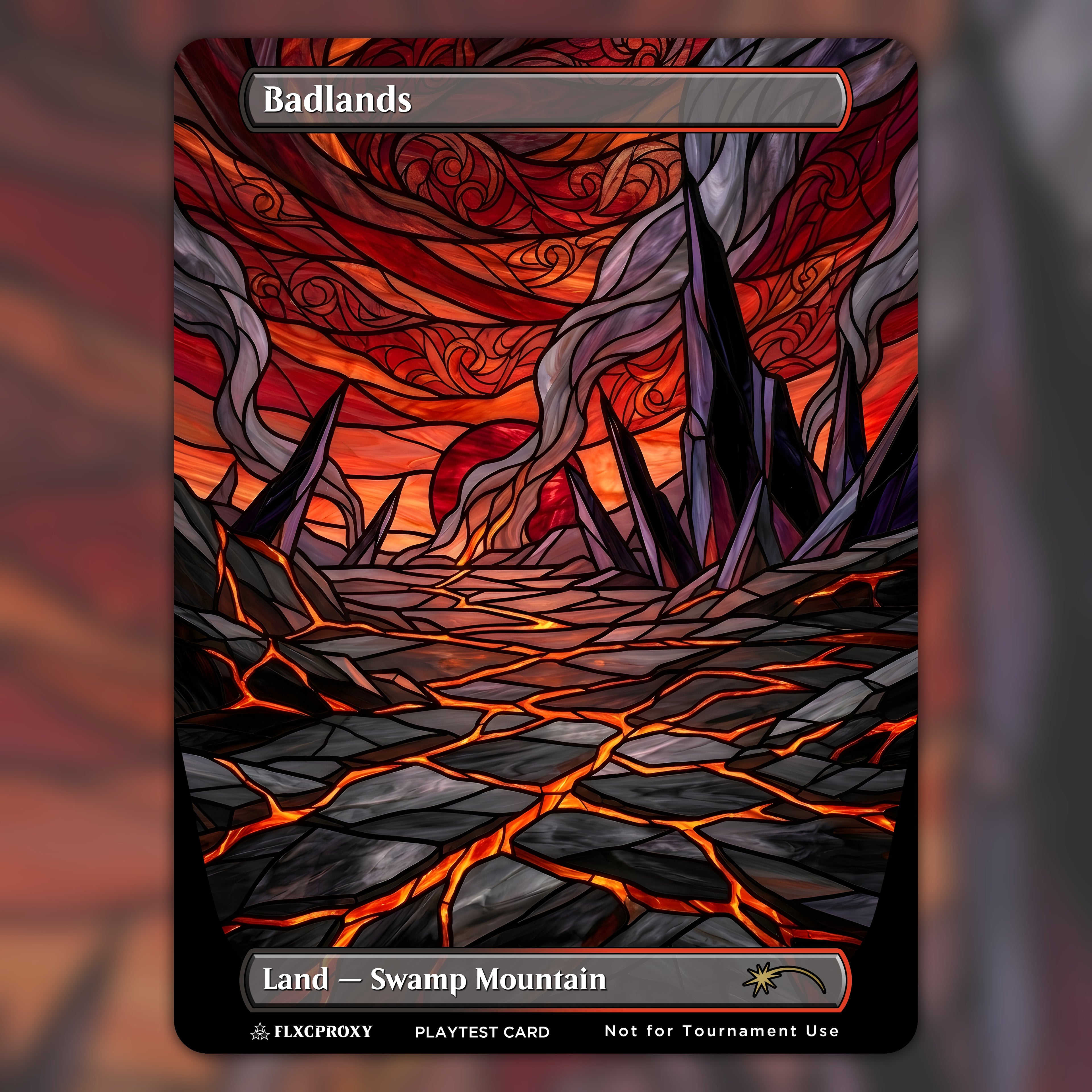 Badlands MTG Proxy Stained Glass