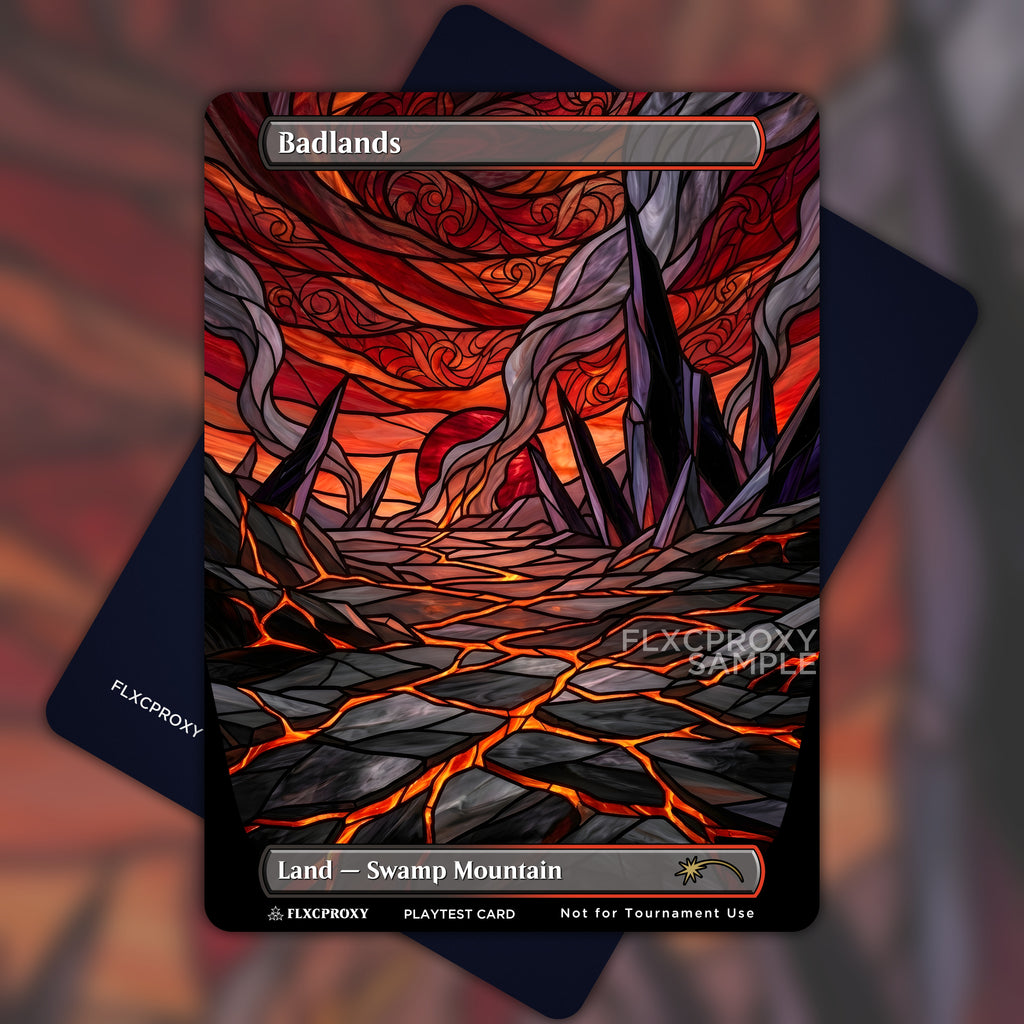 Badlands MTG Proxy Stained Glass