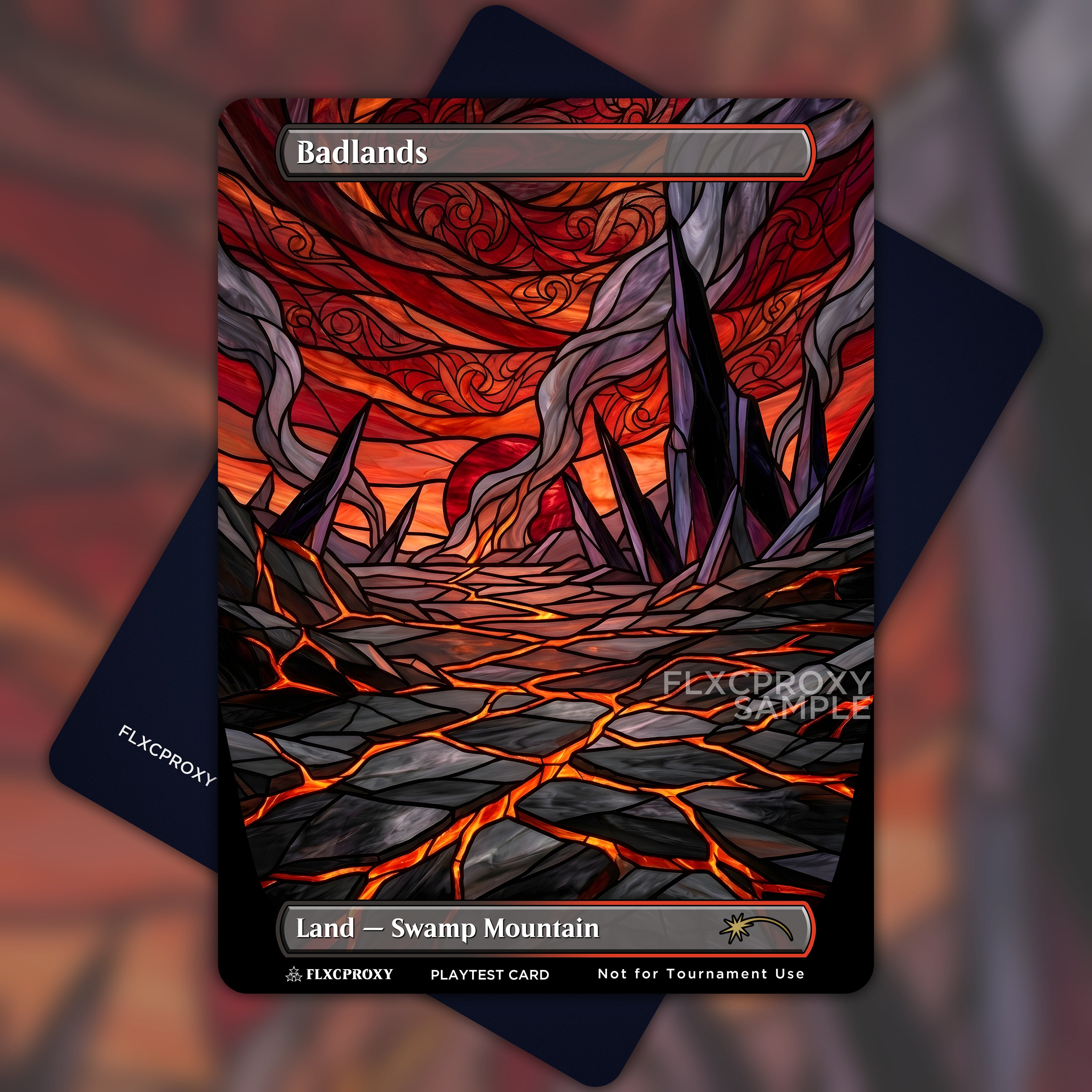 Badlands MTG Proxy Stained Glass