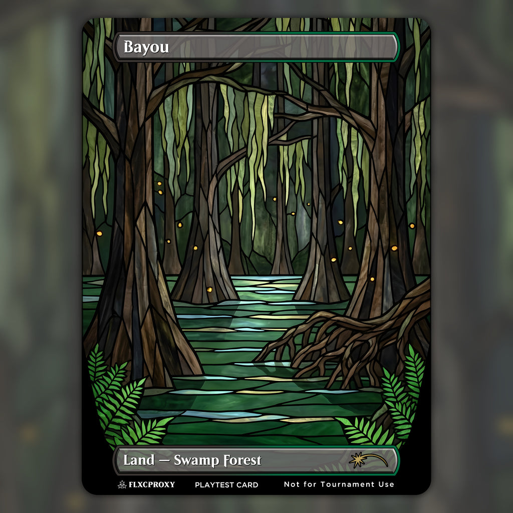 Bayou MTG Proxy Stained Glass