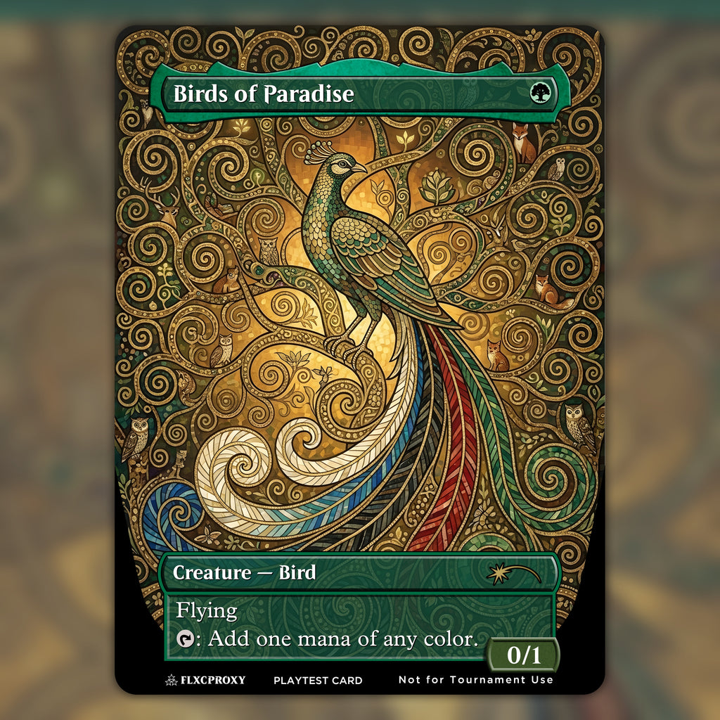 Birds of Paradise MTG Proxy Custom Art