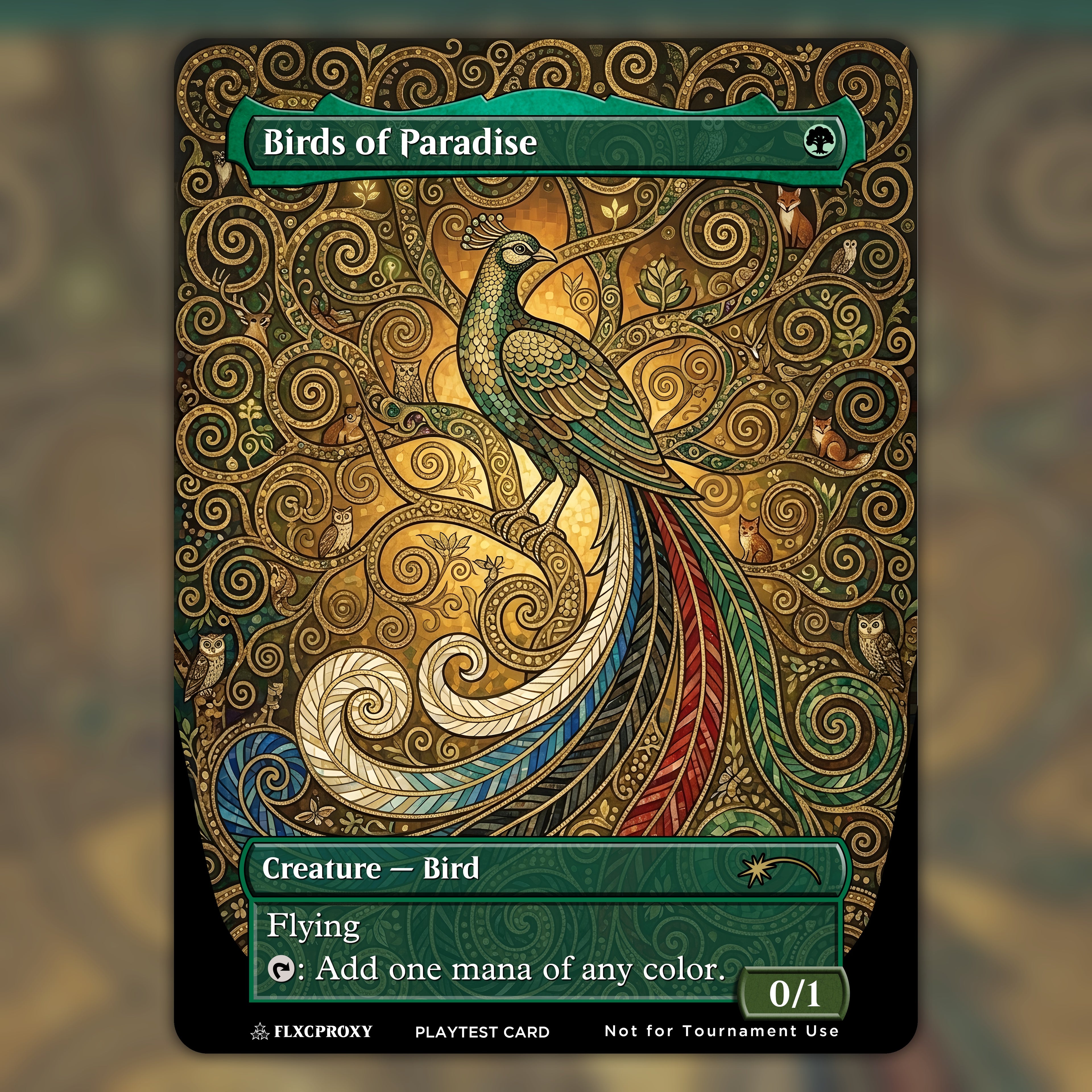 Birds of Paradise MTG Proxy Custom Art