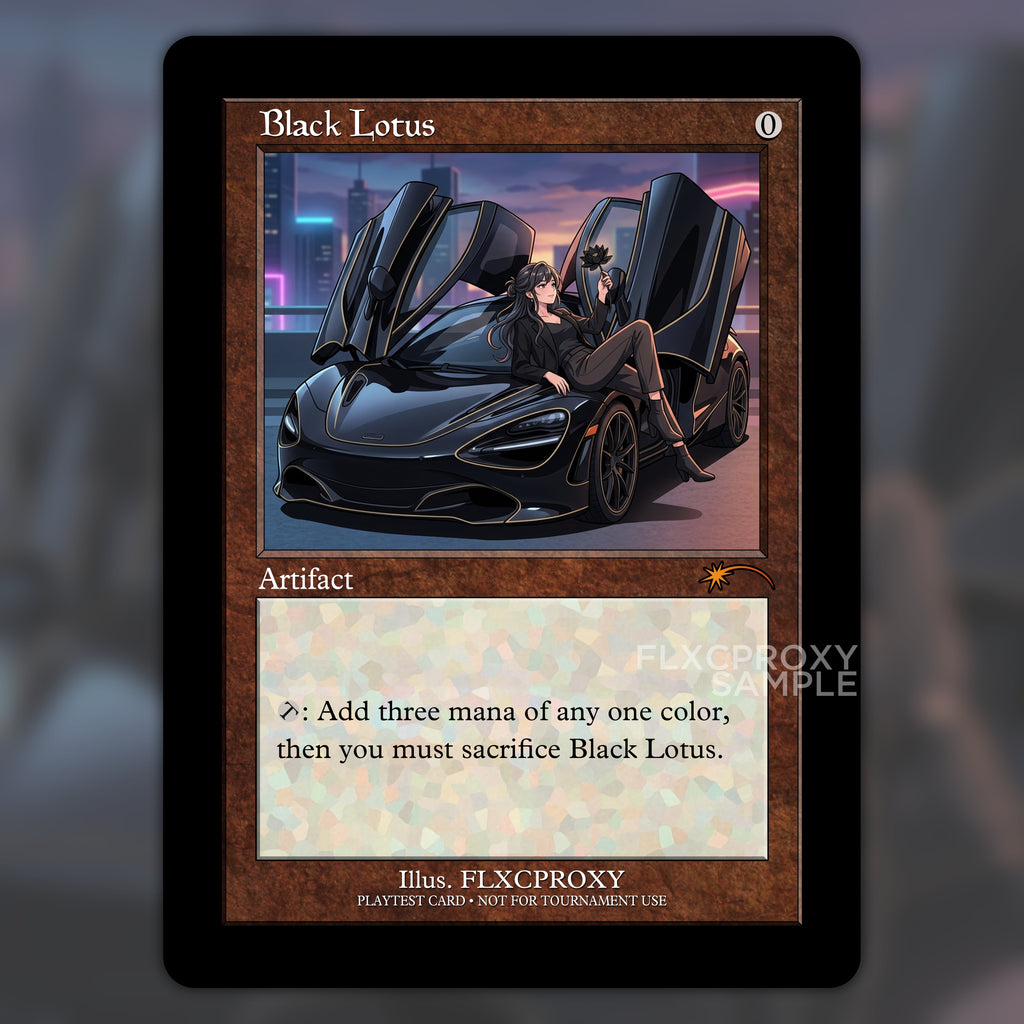 Black Lotus MTG Proxy Anime
