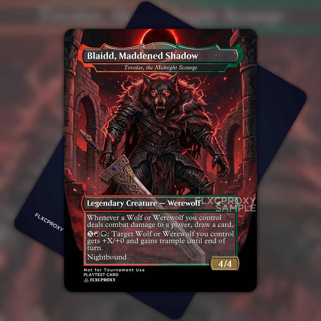 Tovolar, the Midnight Scourge MTG Proxy Blaidd, Maddened Shadow