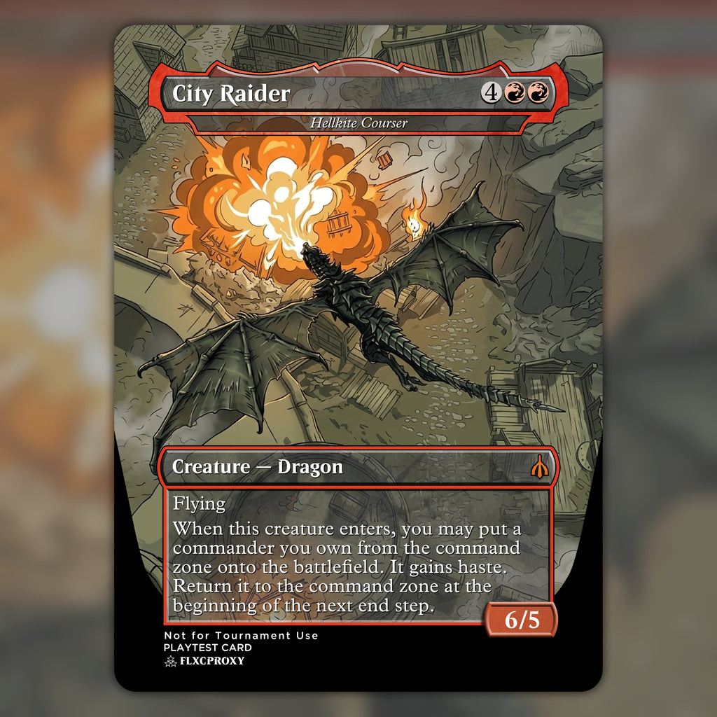 Hellkite Courser MTG Proxy City Raider