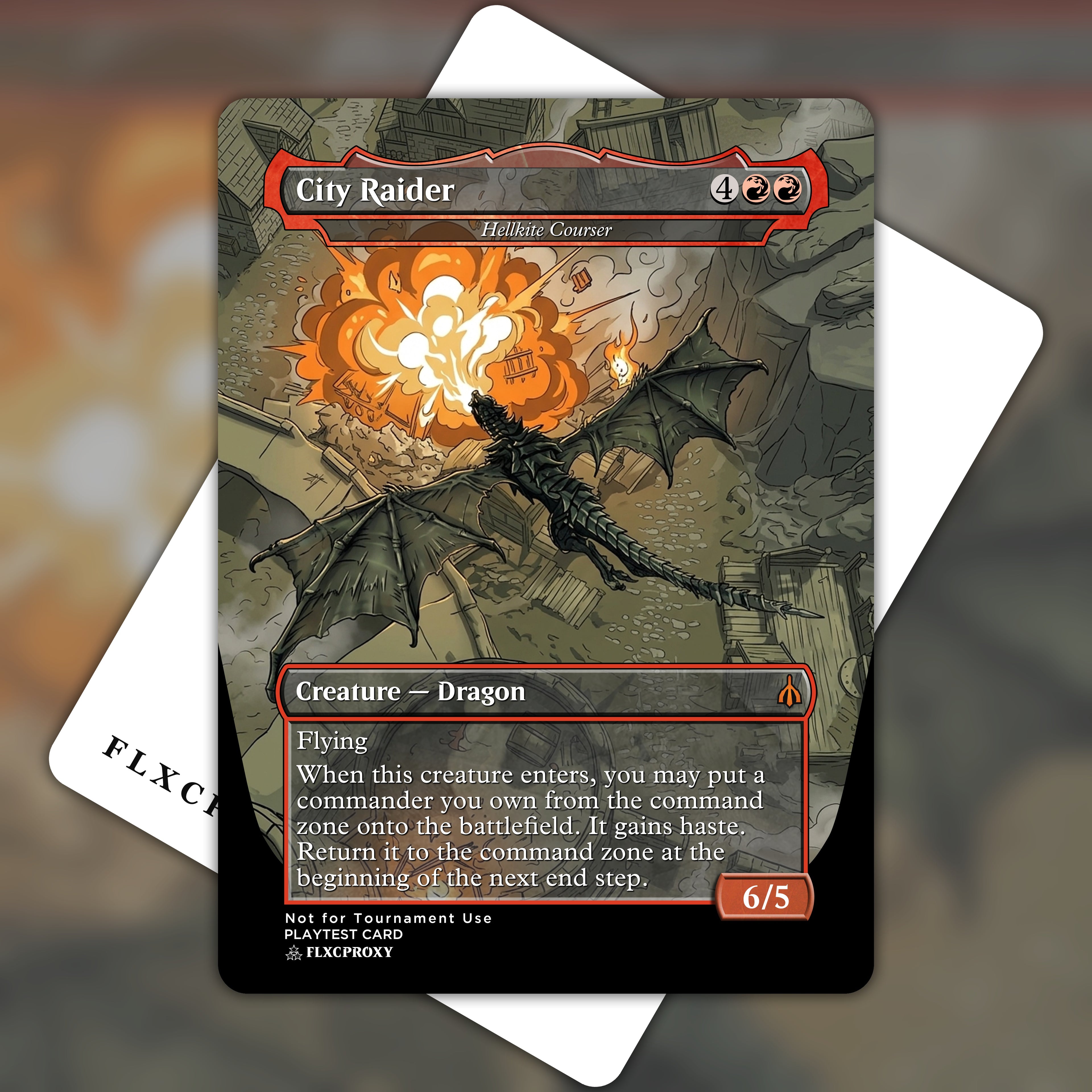 Hellkite Courser MTG Proxy City Raider