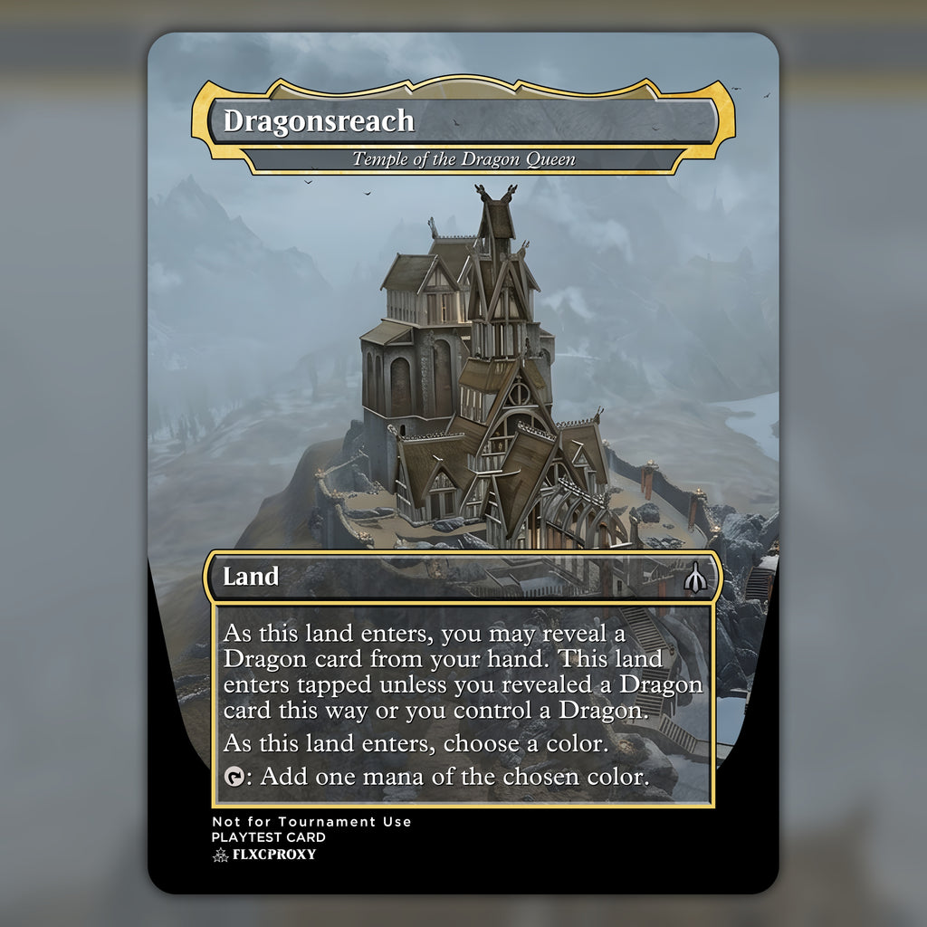 Temple of the Dragon Queen MTG Proxy Dragonsreach, Whiterun