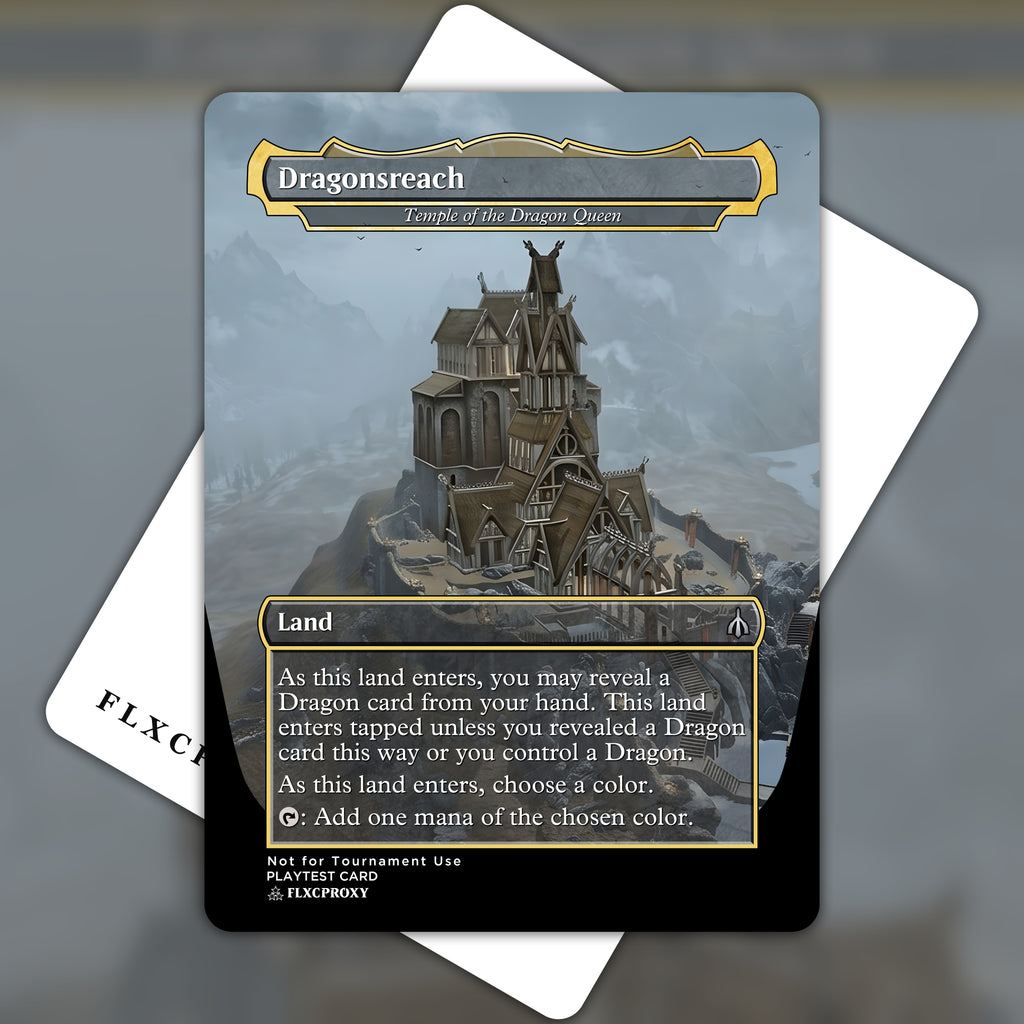 Temple of the Dragon Queen MTG Proxy Dragonsreach, Whiterun