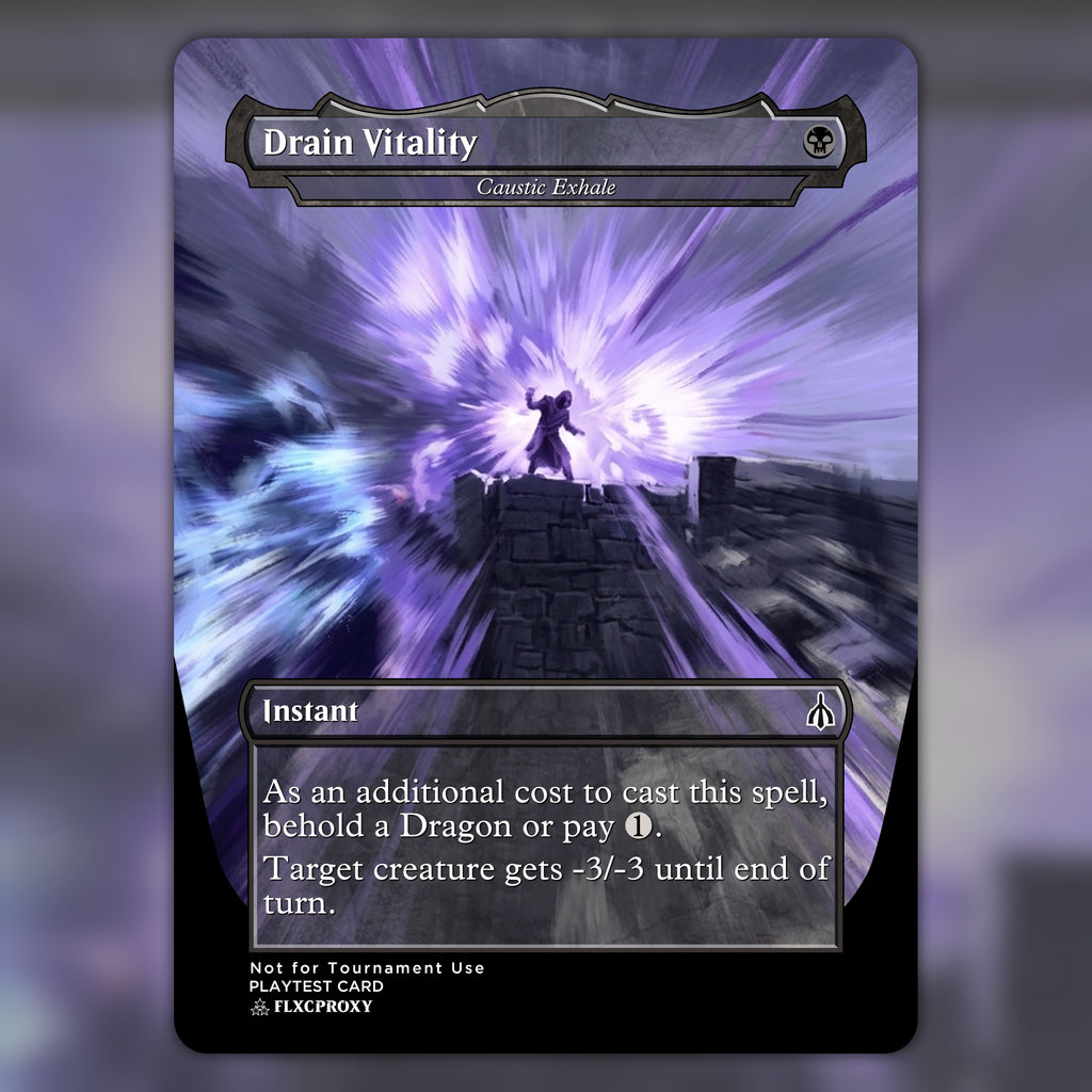 Caustic Exhale MTG Proxy Drain Vitality