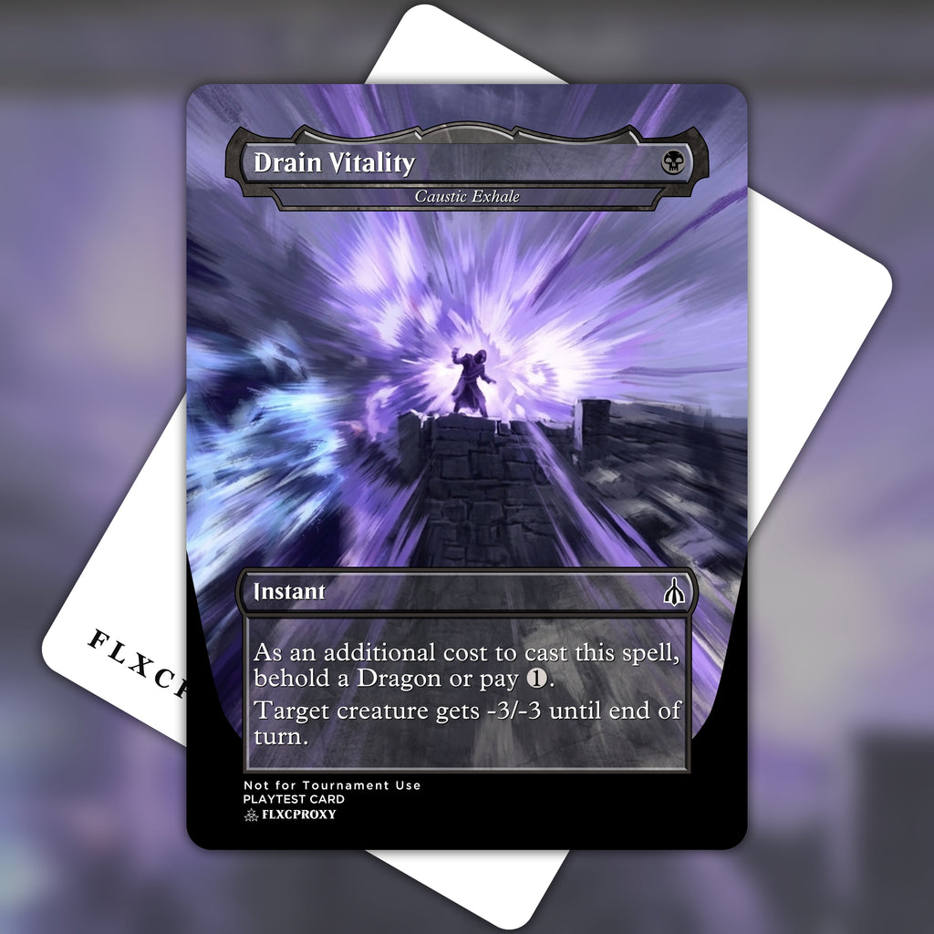 Caustic Exhale MTG Proxy Drain Vitality