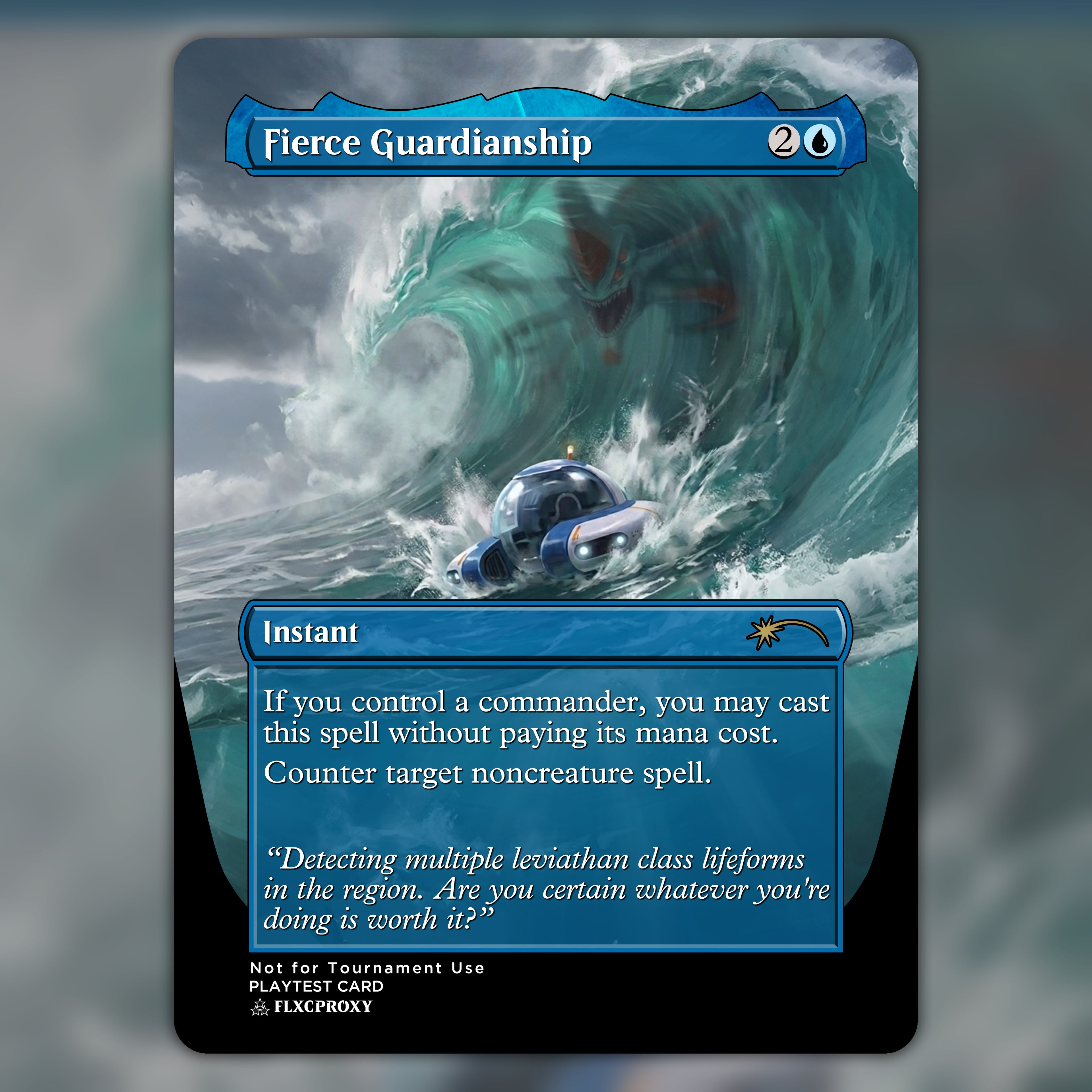 Fierce Guardianship MTG Proxy Subnautica