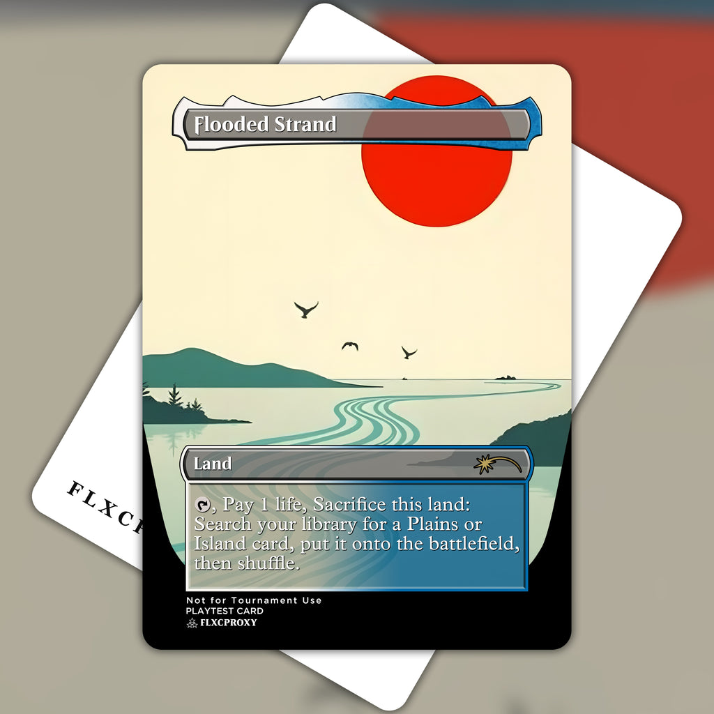 Flooded Strand MTG Proxy Ukiyo-e