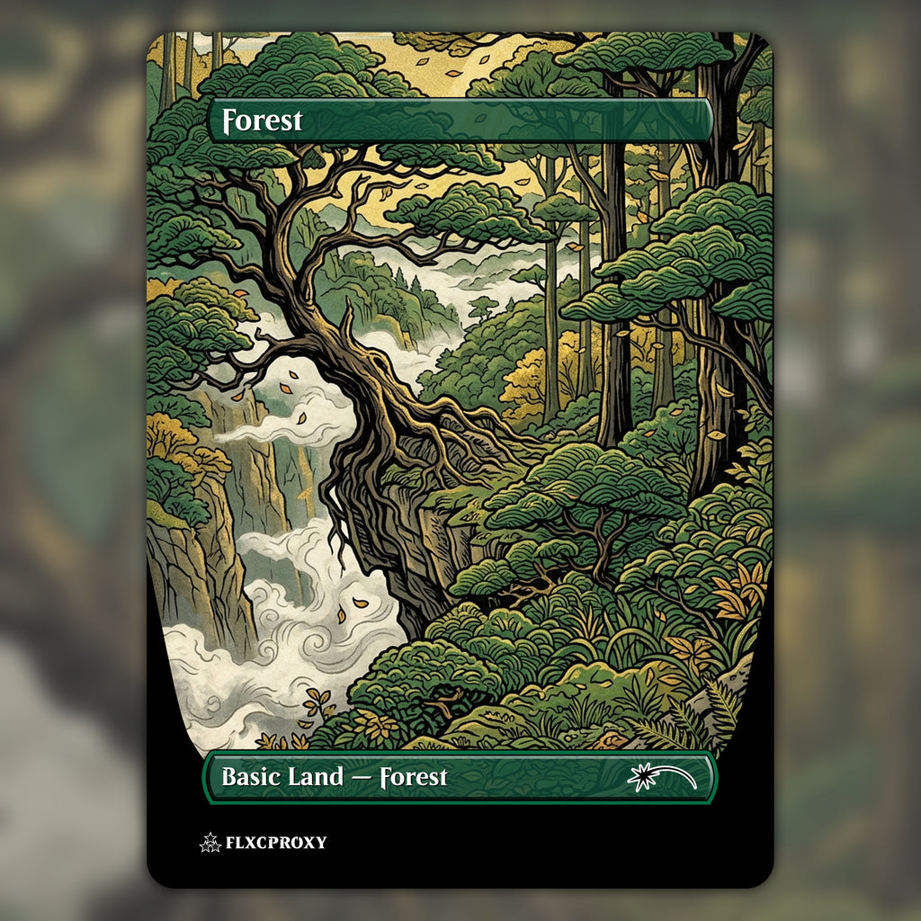 Forest MTG Proxy Ukiyo-e
