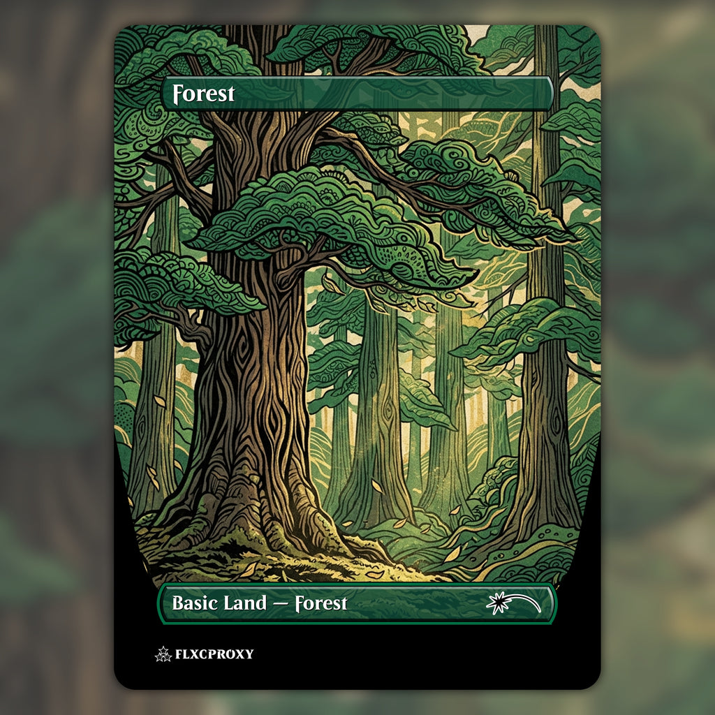 Forest MTG Proxy Ukiyo-e