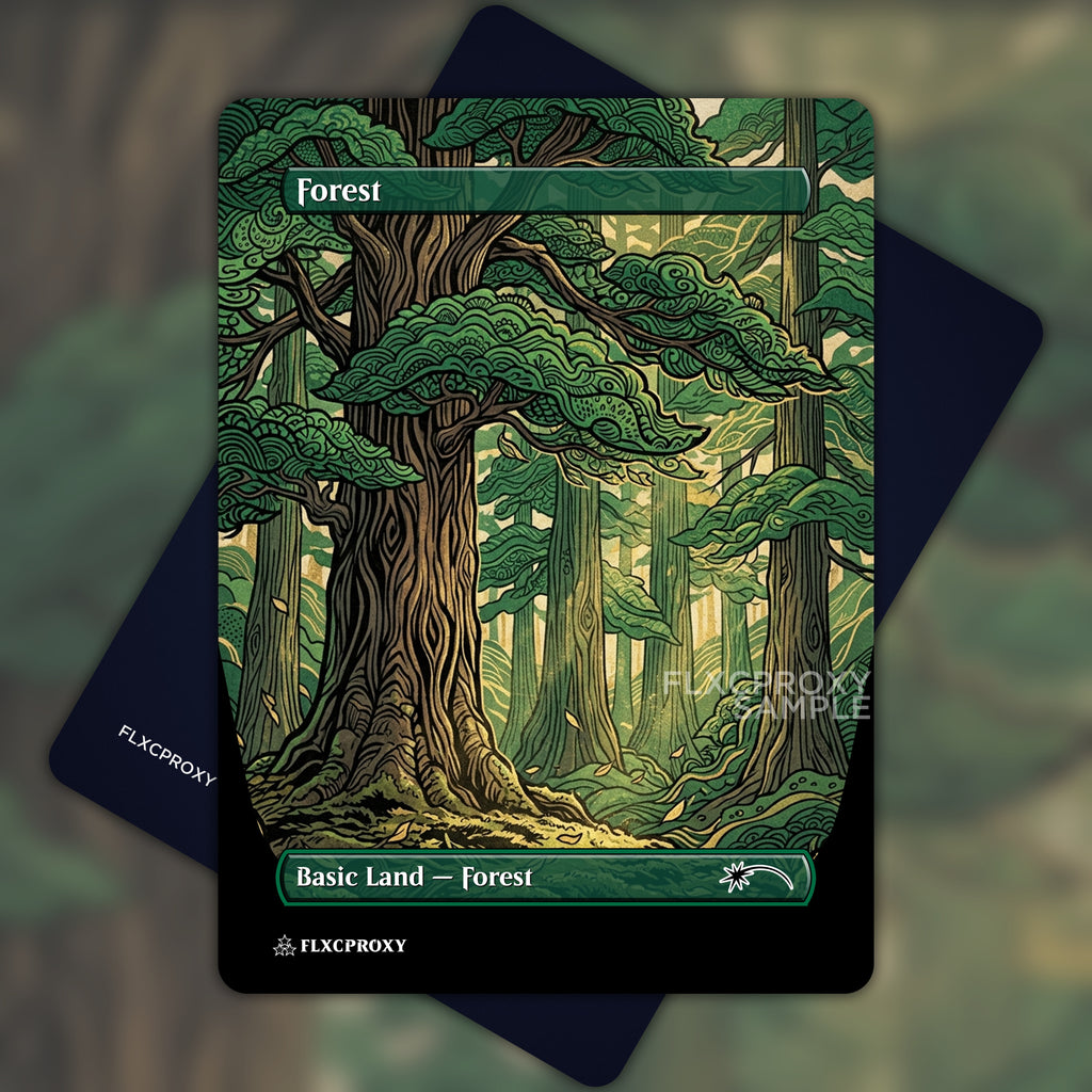 Forest MTG Proxy Ukiyo-e