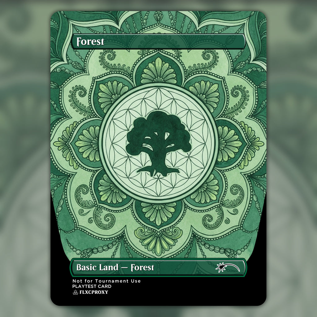Forest MTG Proxy Mandala