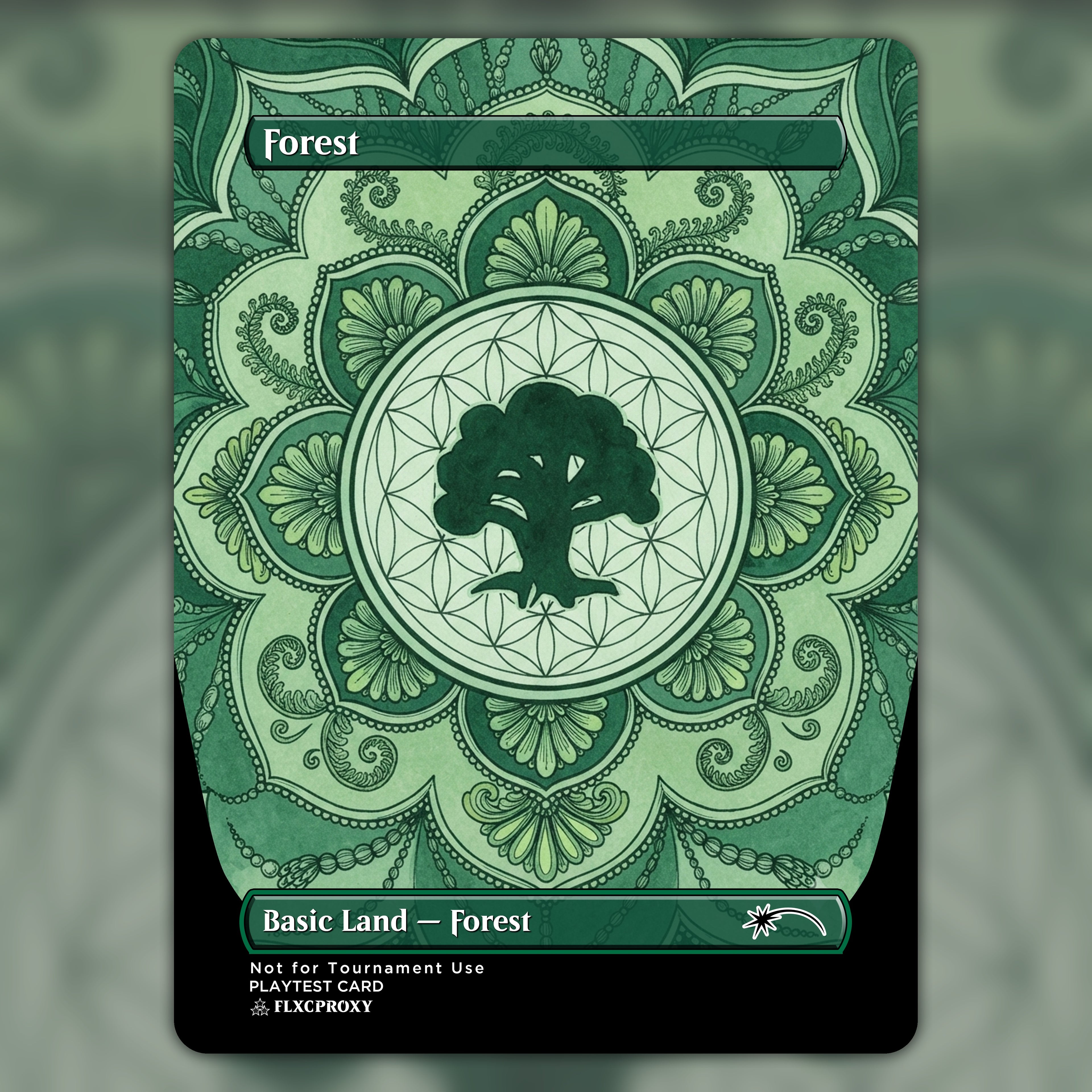 Forest MTG Proxy Mandala