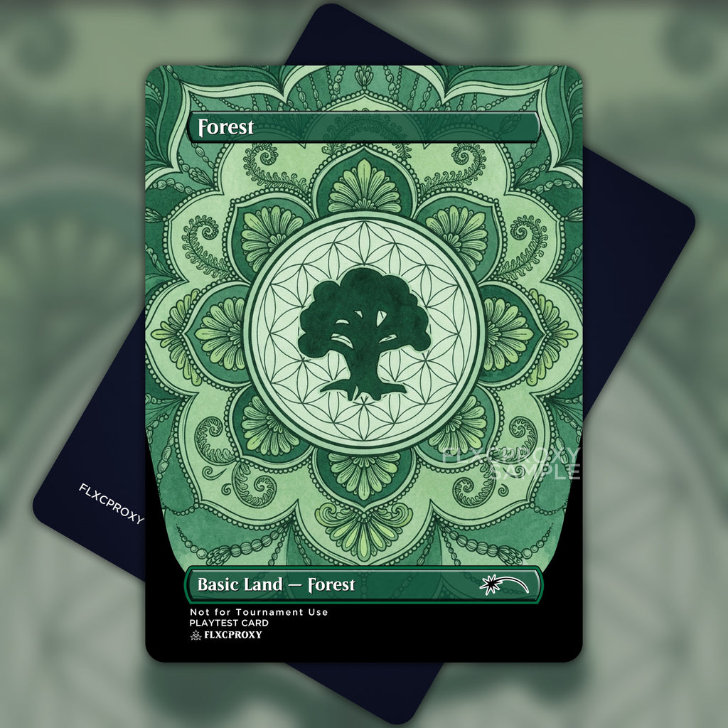 Forest MTG Proxy Mandala