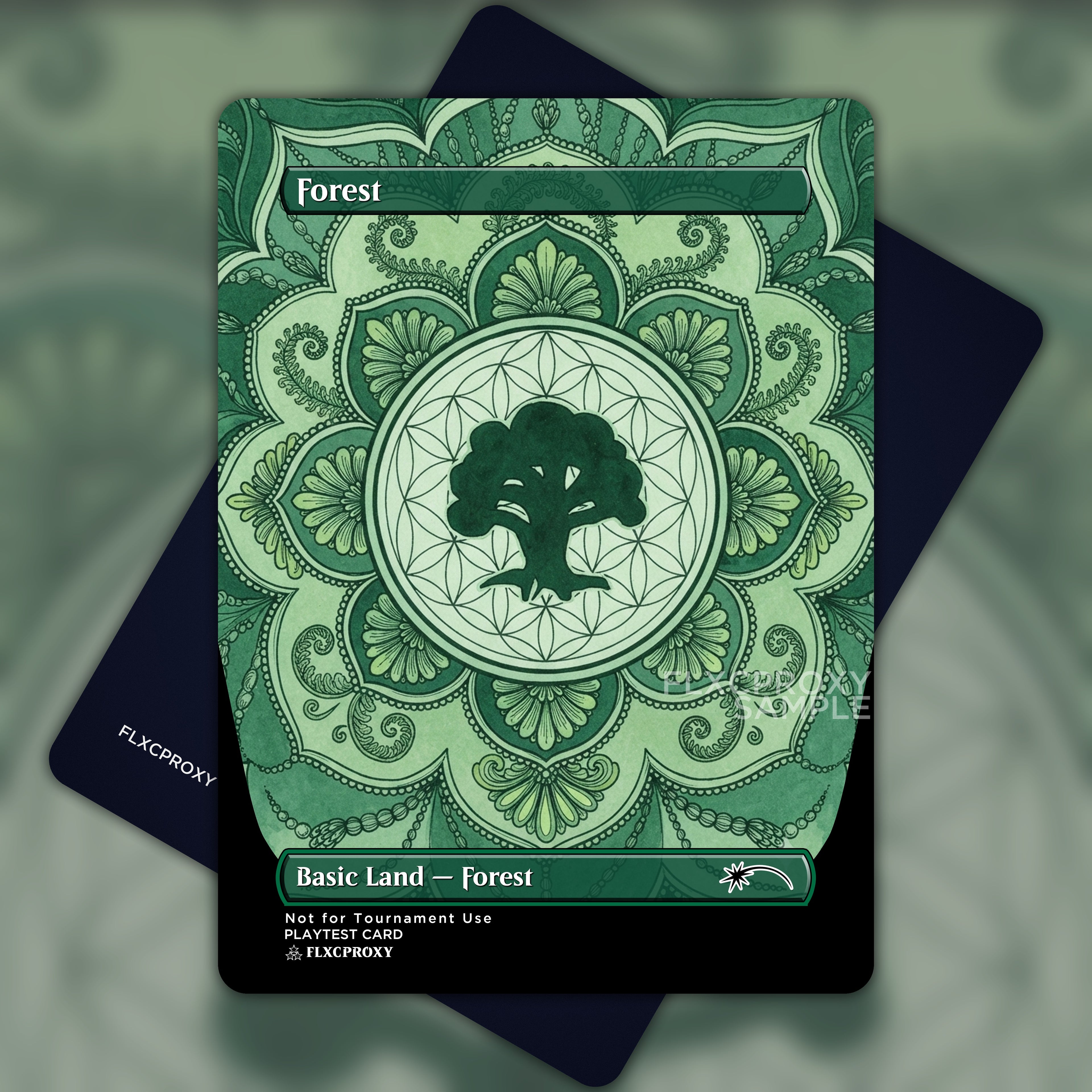 Forest MTG Proxy Mandala