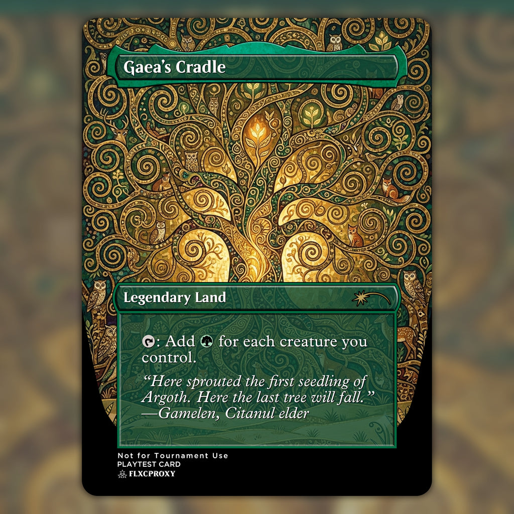 Gaea's Cradle MTG Proxy Custom Art