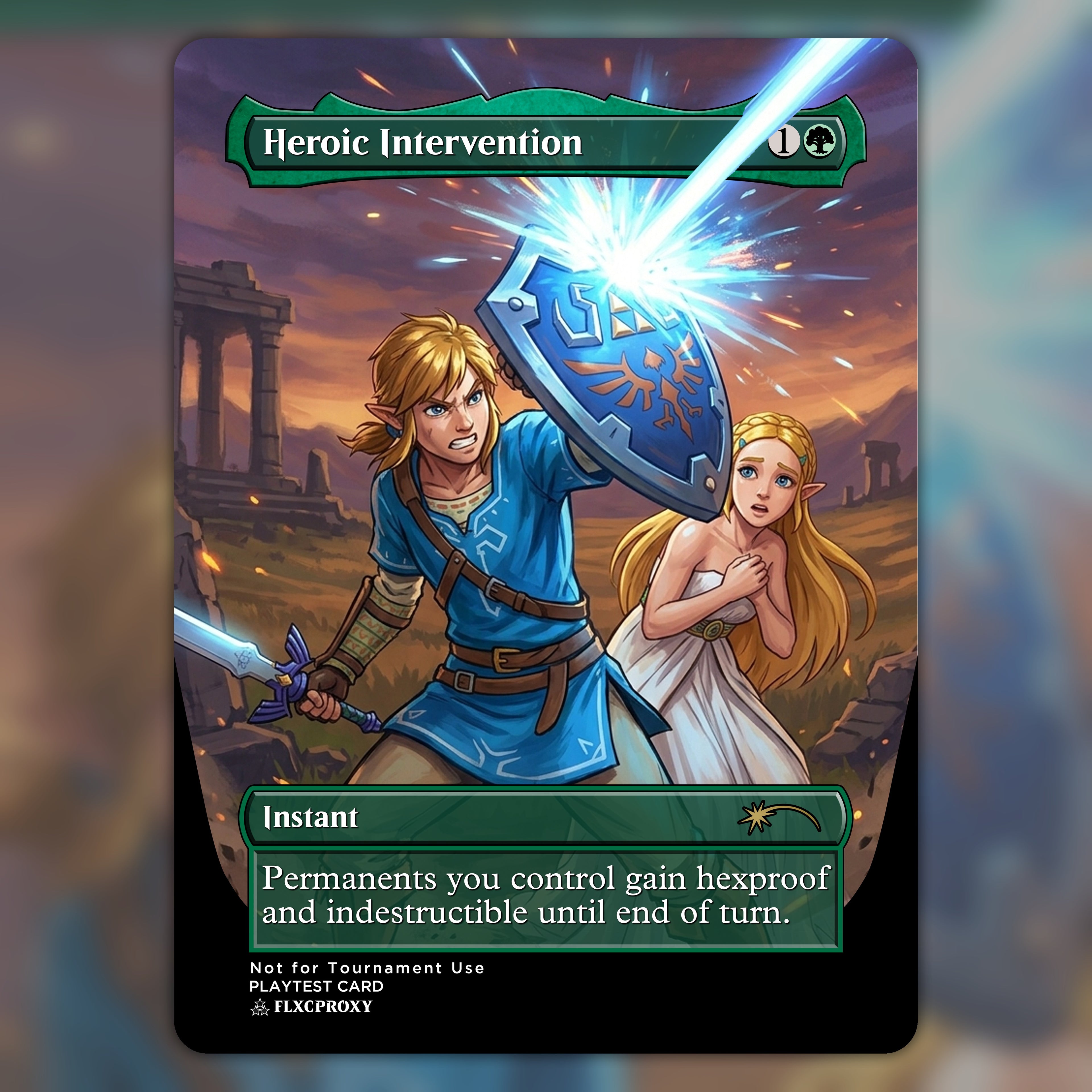 Heroic Intervention MTG Proxy Zelda