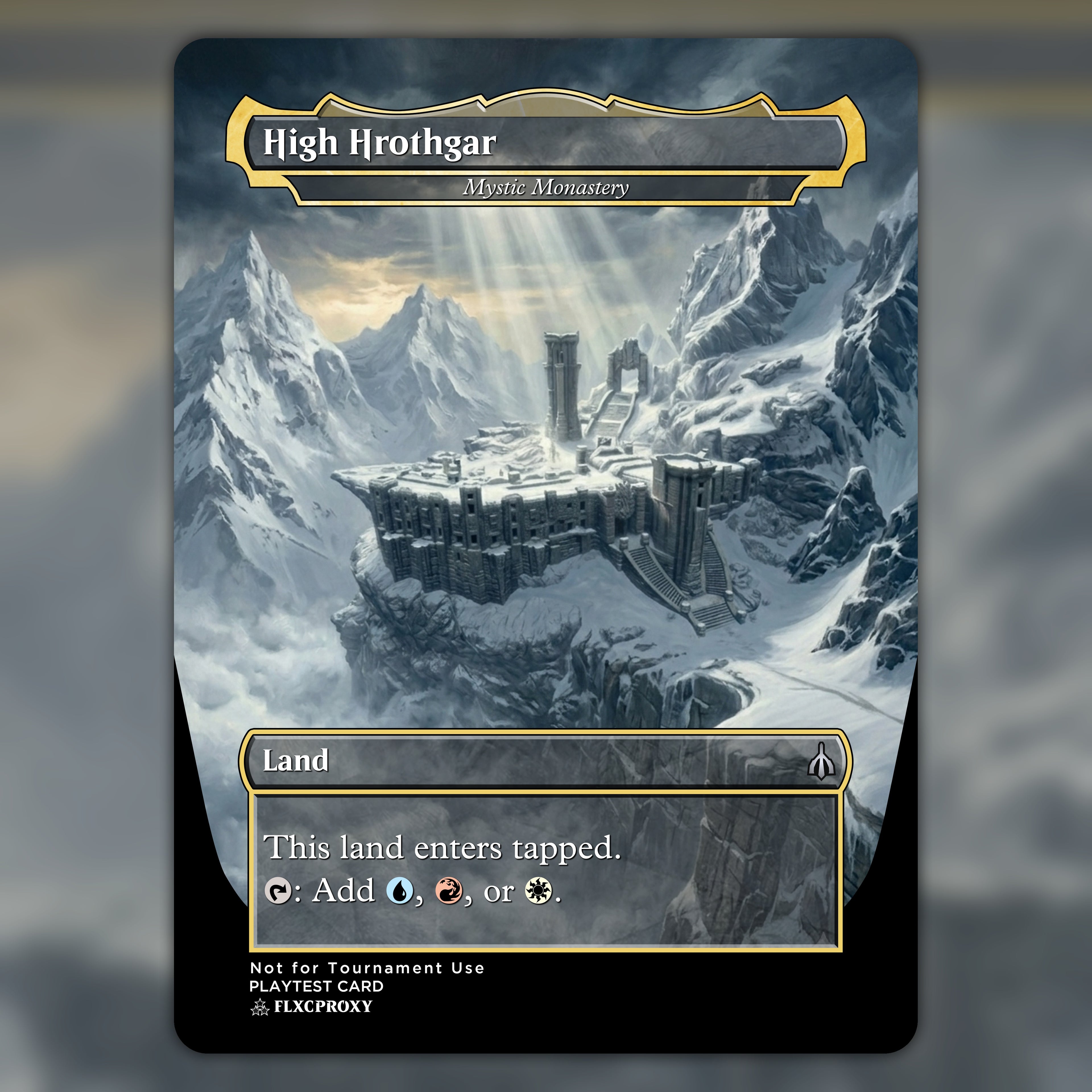 Mystic Monastery MTG Proxy High Hrothgar