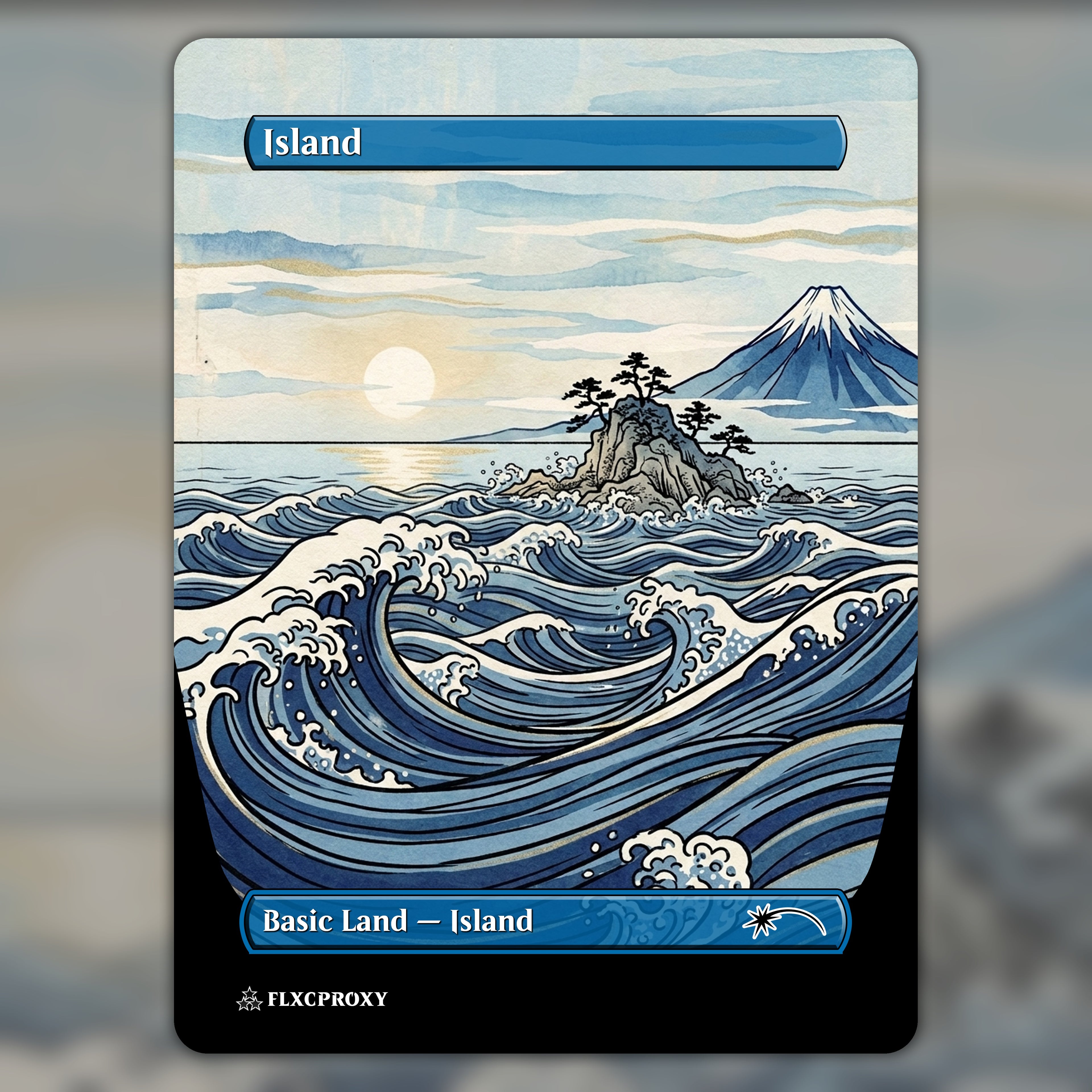 Island MTG Proxy Ukiyo-e