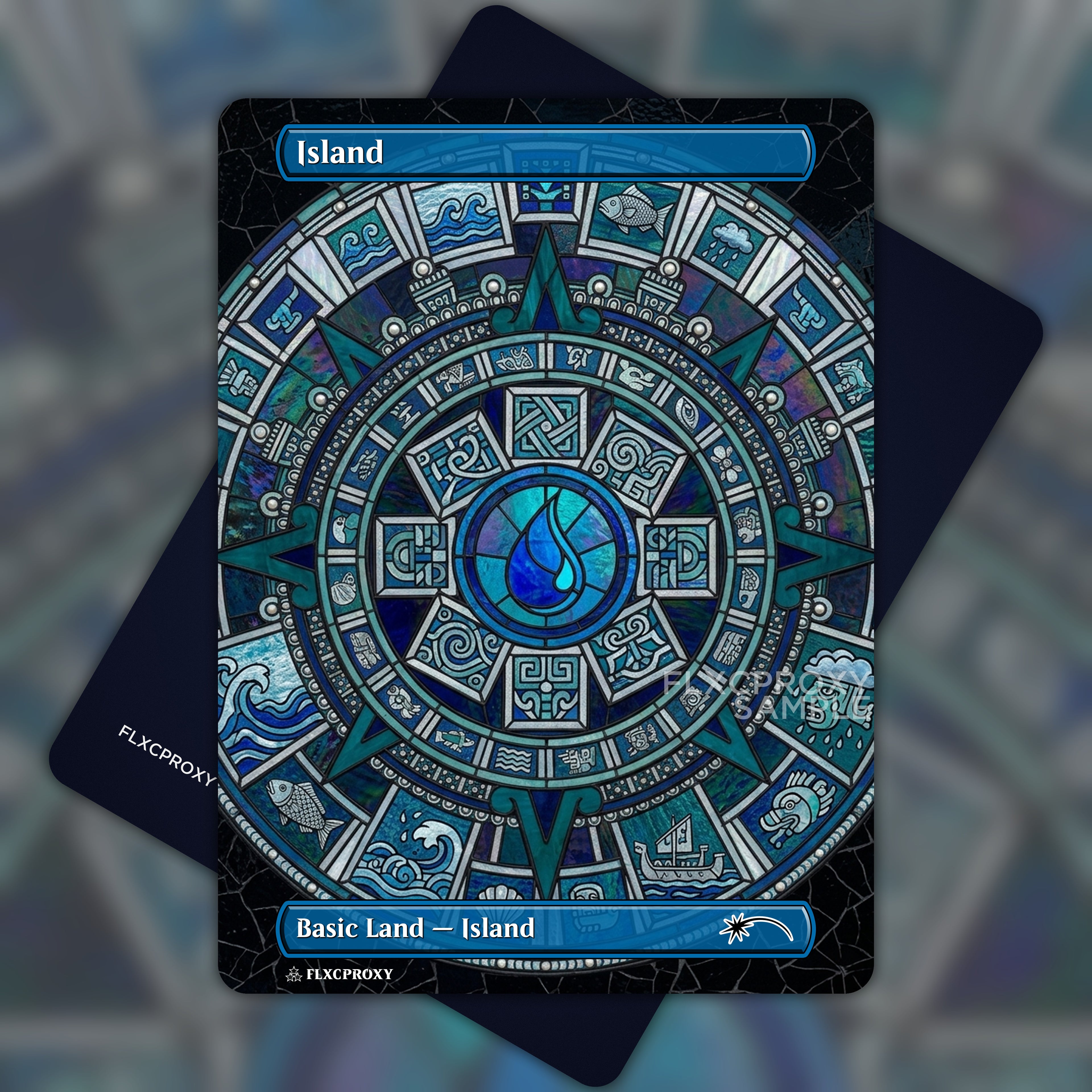 Island MTG Proxy Aztec