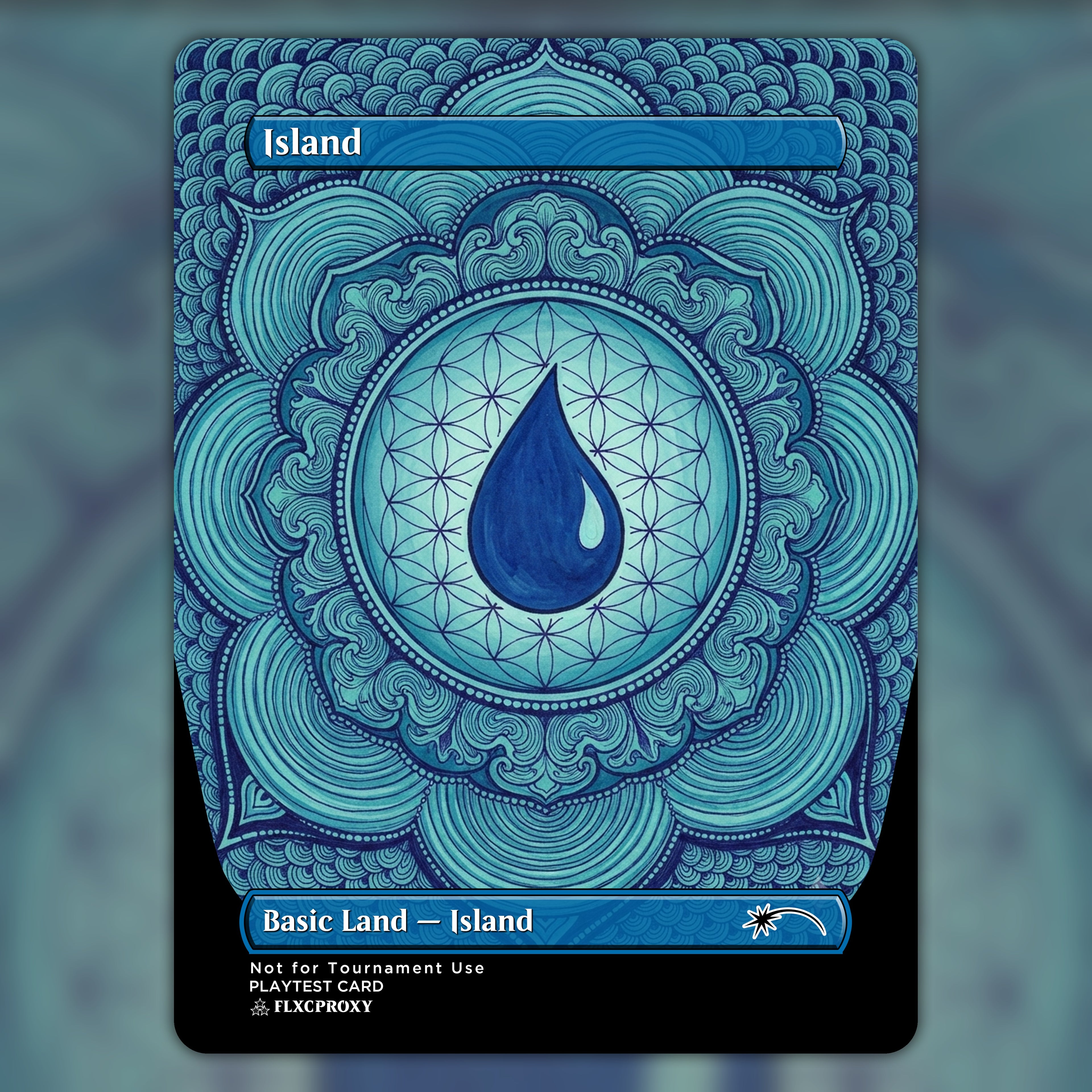 Island MTG Proxy Mandala
