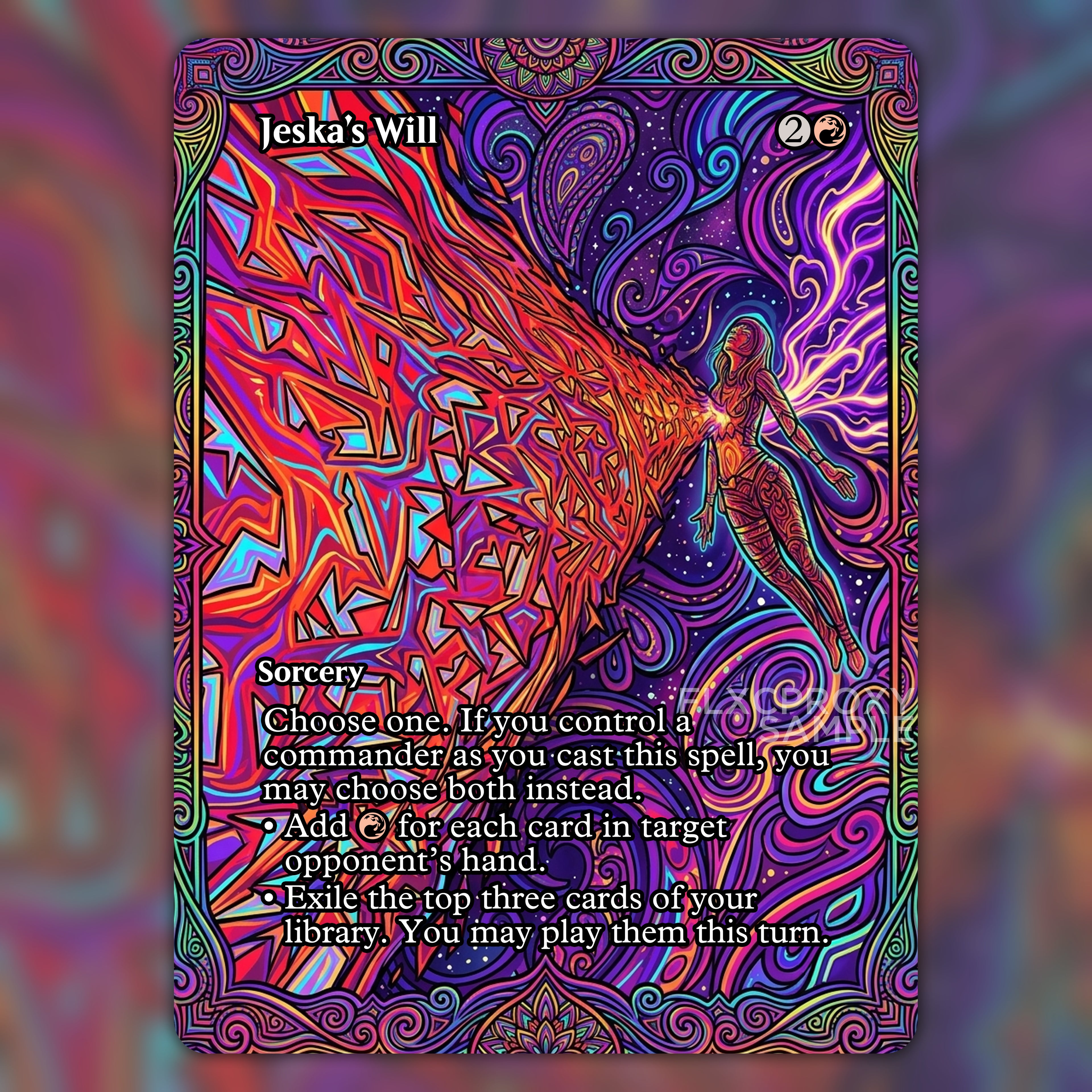 Jeska's Will MTG Proxy Stained Glass