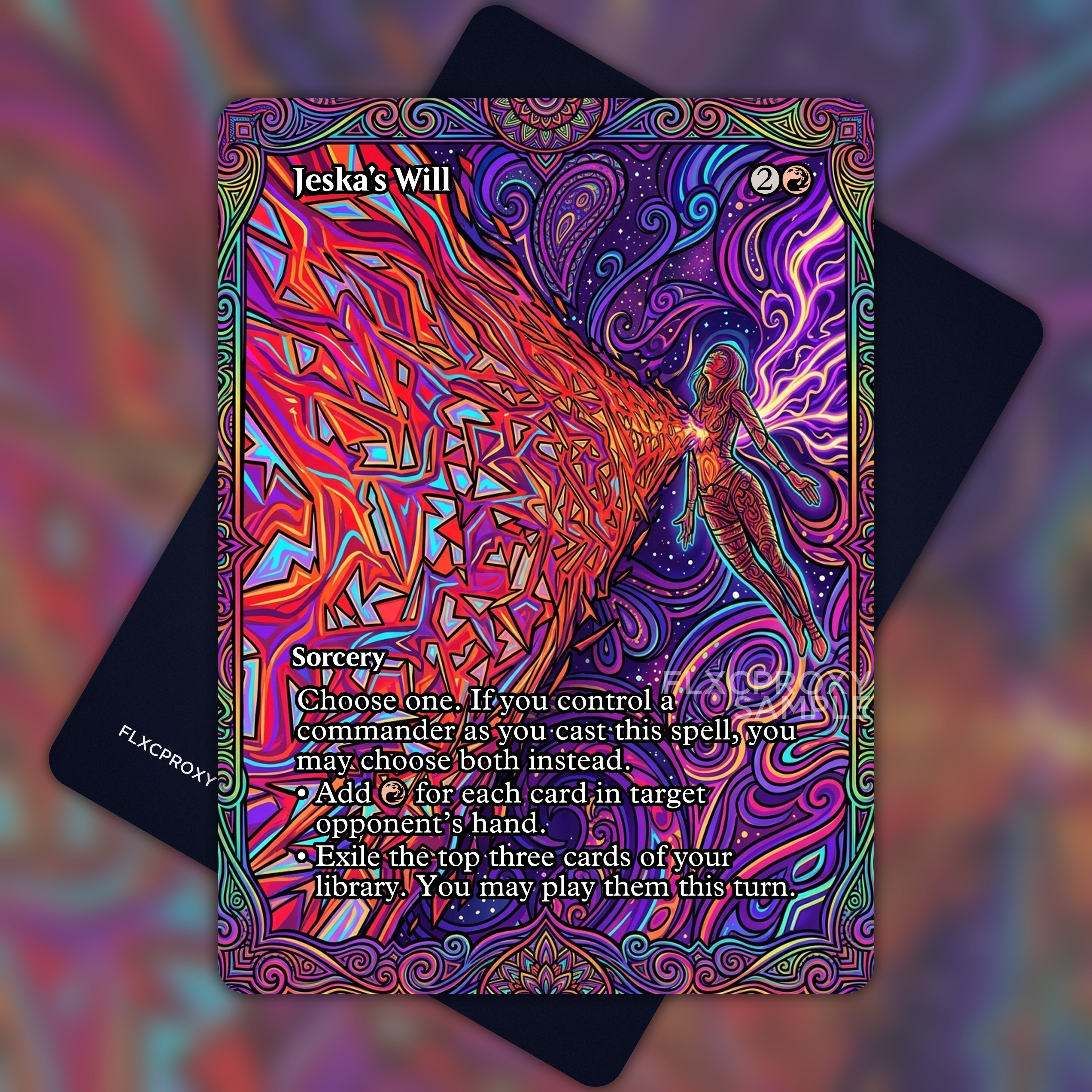 Jeska's Will MTG Proxy Stained Glass