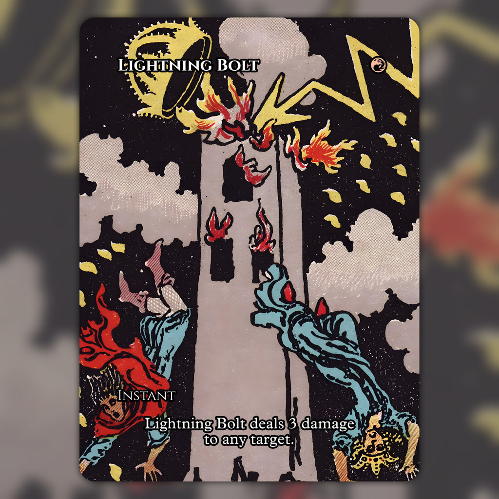 Lightning Bolt MTG Proxy Tarot