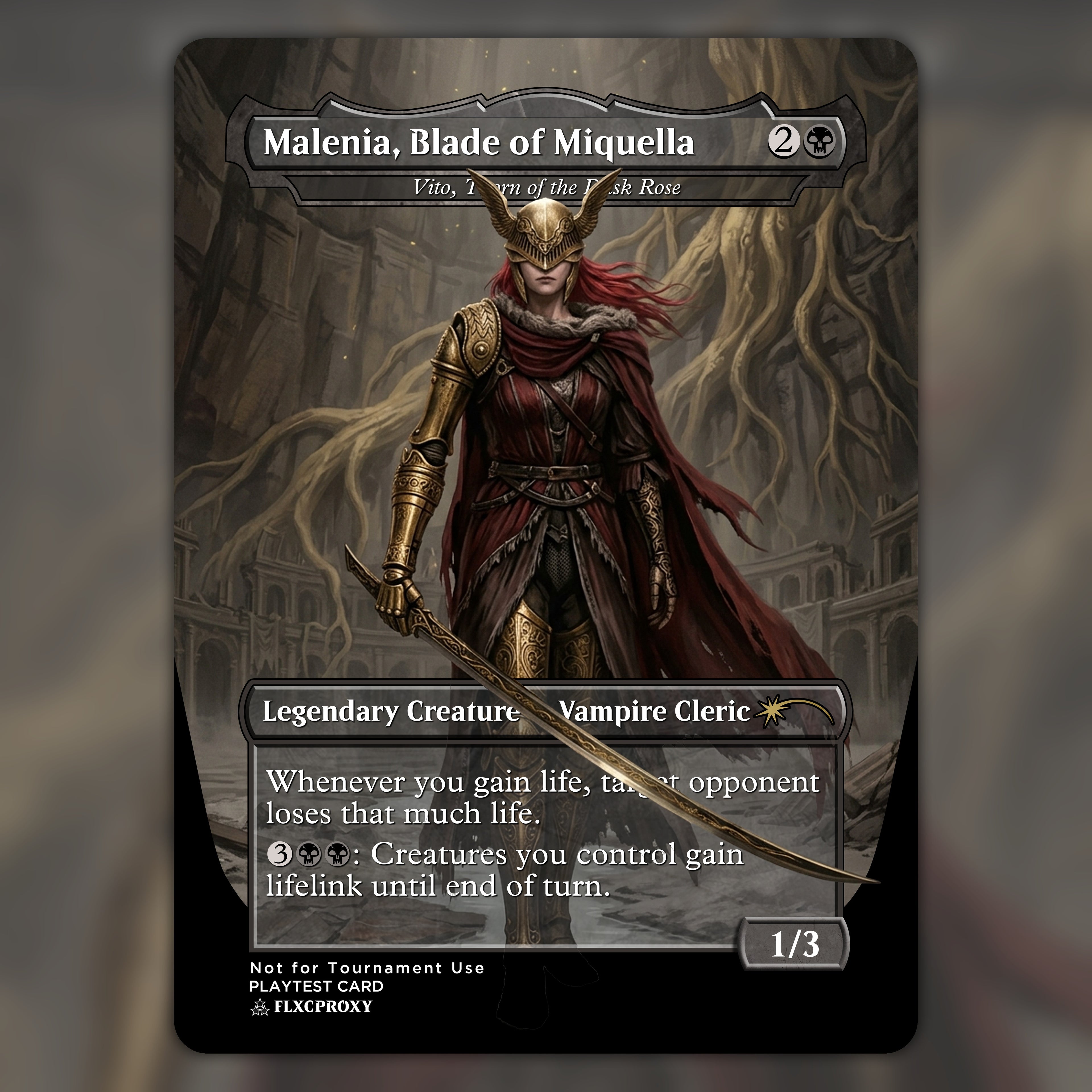 Malenia, Blade of Miquella MTG Proxy Elden Ring