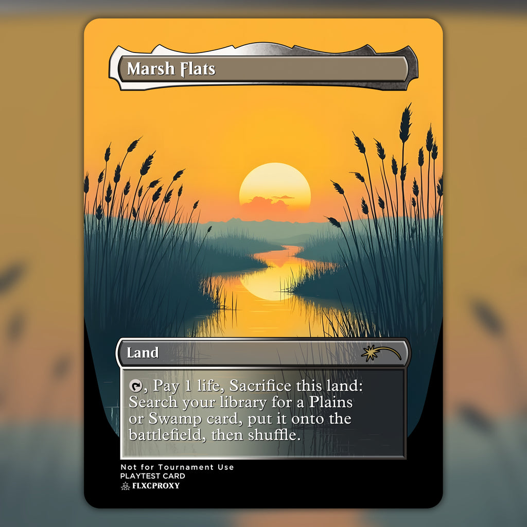 Marsh Flats MTG Proxy Ukiyo-e