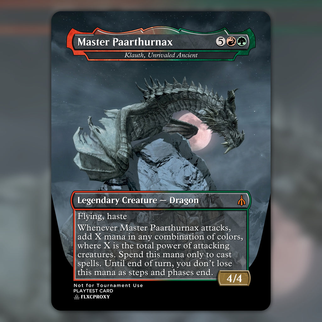 Klauth, Unrivaled Ancient MTG Proxy Master Paarthurnax