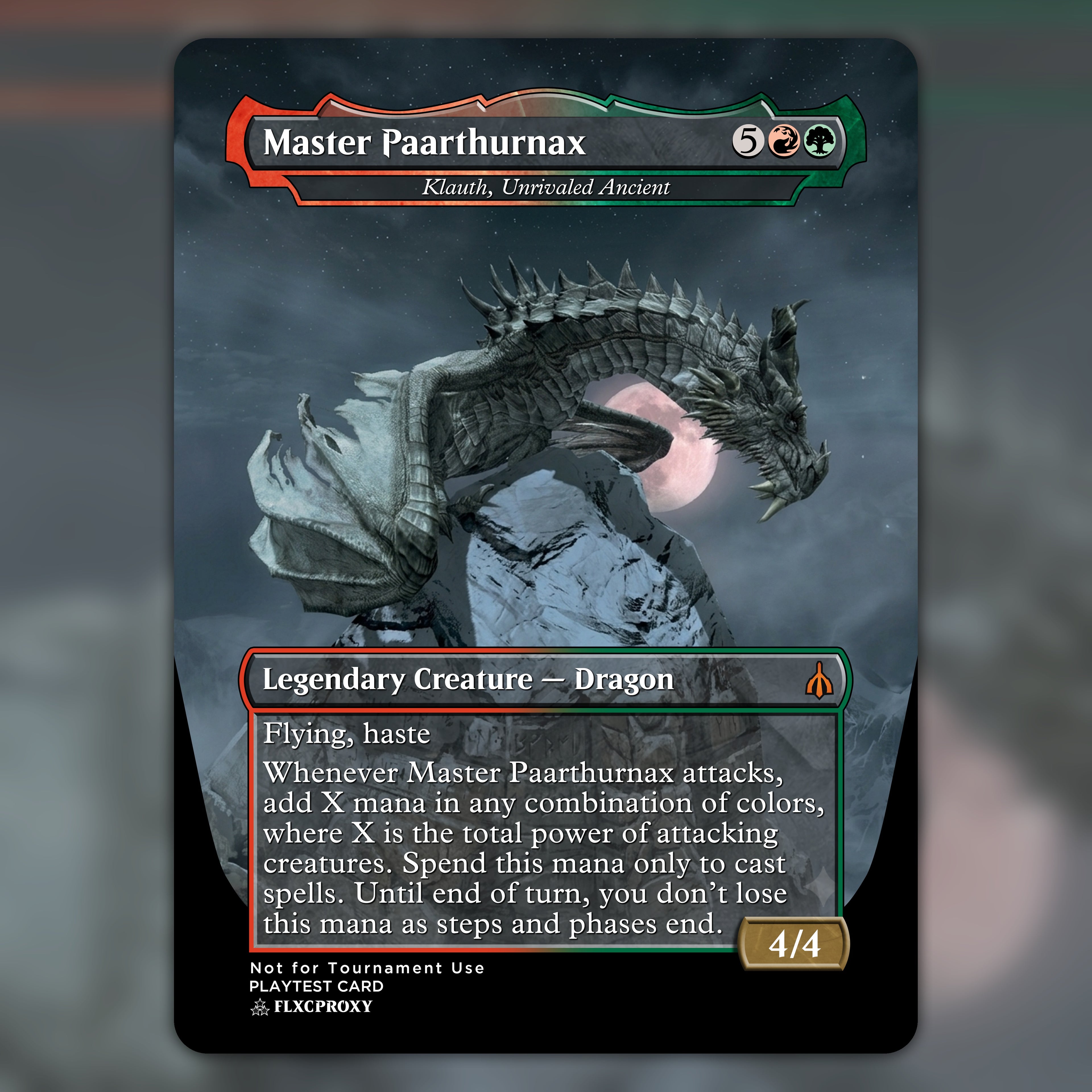Klauth, Unrivaled Ancient MTG Proxy Master Paarthurnax