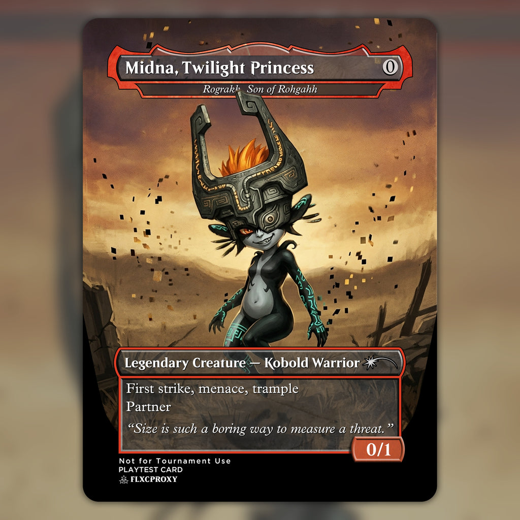 Rograkh, Son of Rohgahh MTG Proxy Midna, Twilight Princess