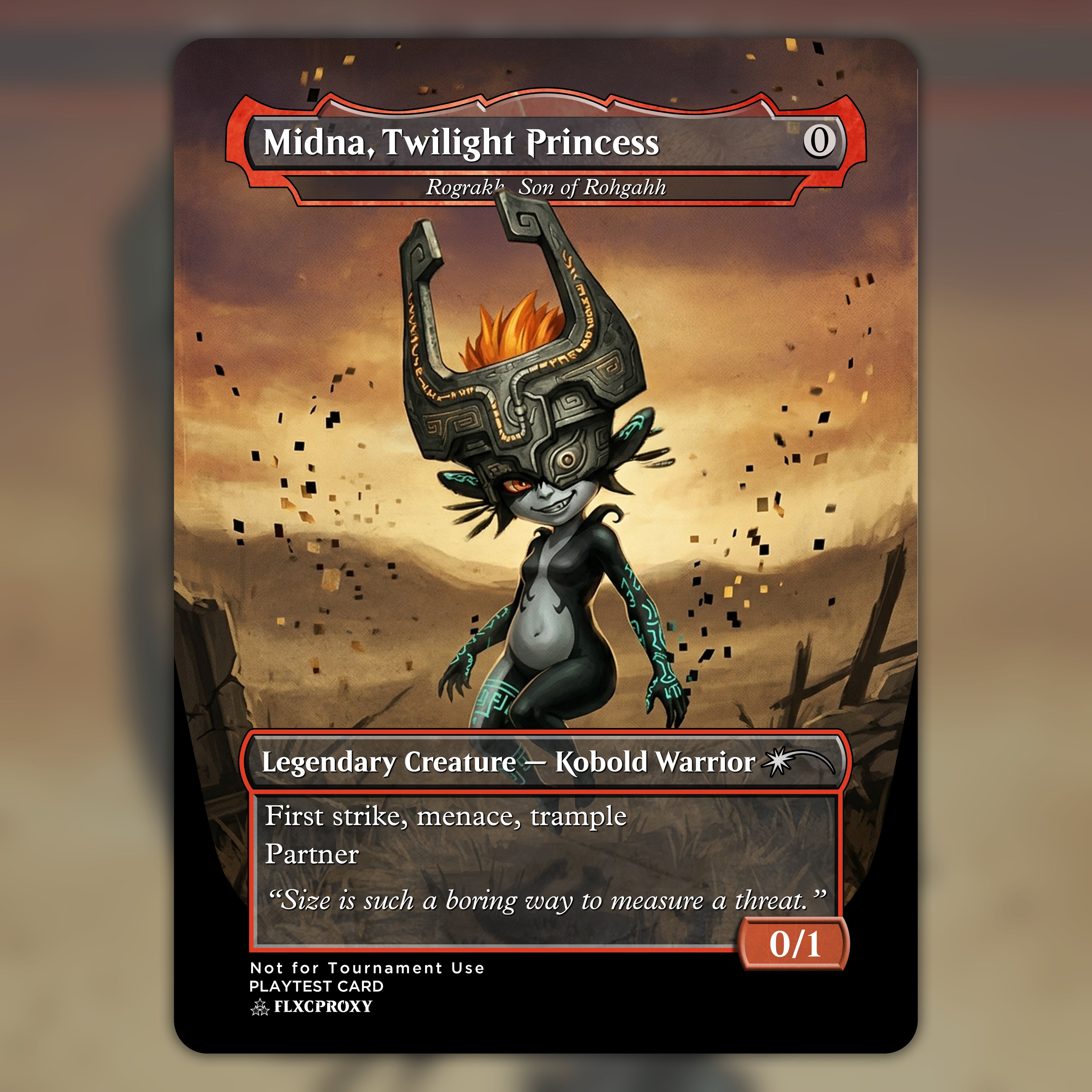 Rograkh, Son of Rohgahh MTG Proxy Midna, Twilight Princess