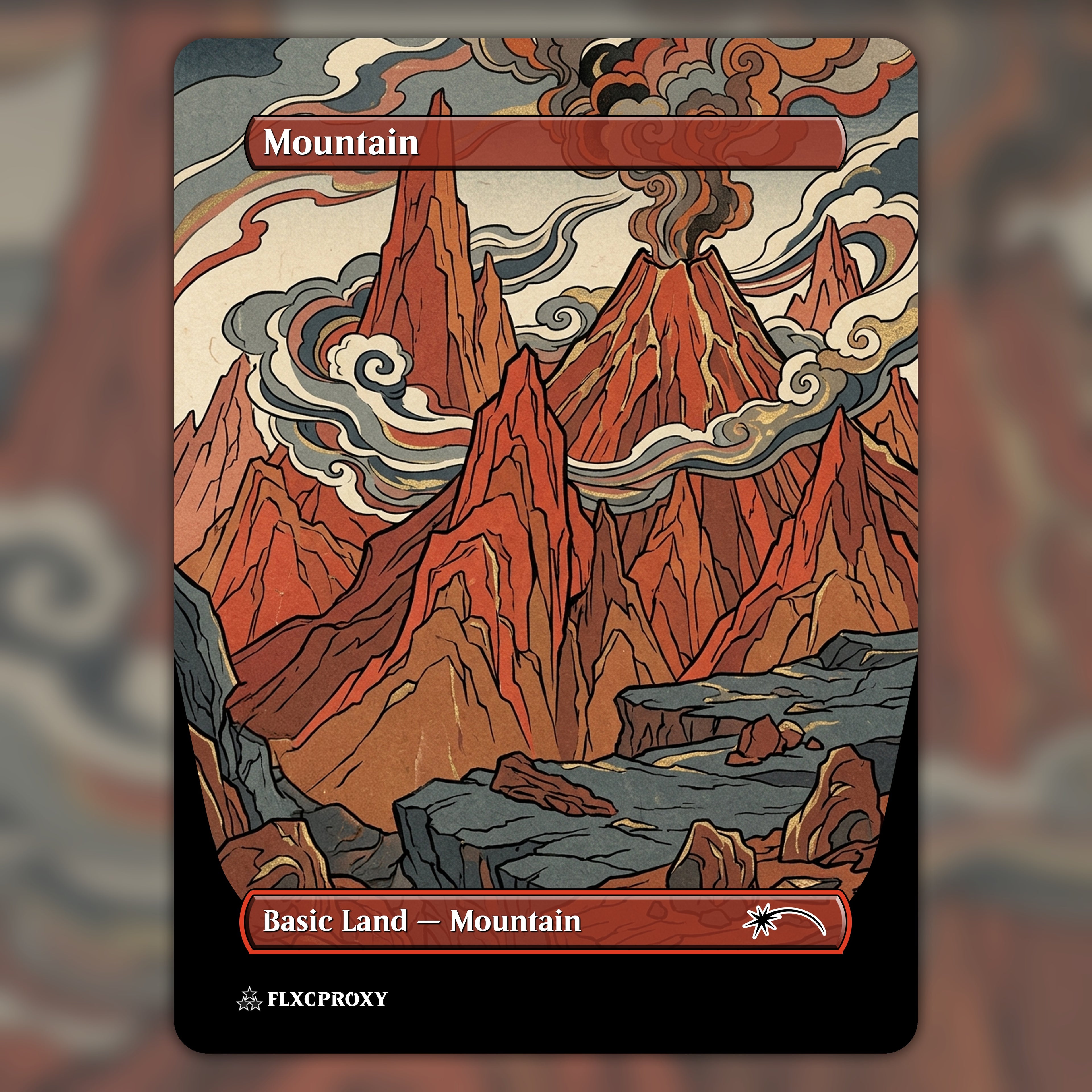 Mountain MTG Proxy Ukiyo-e