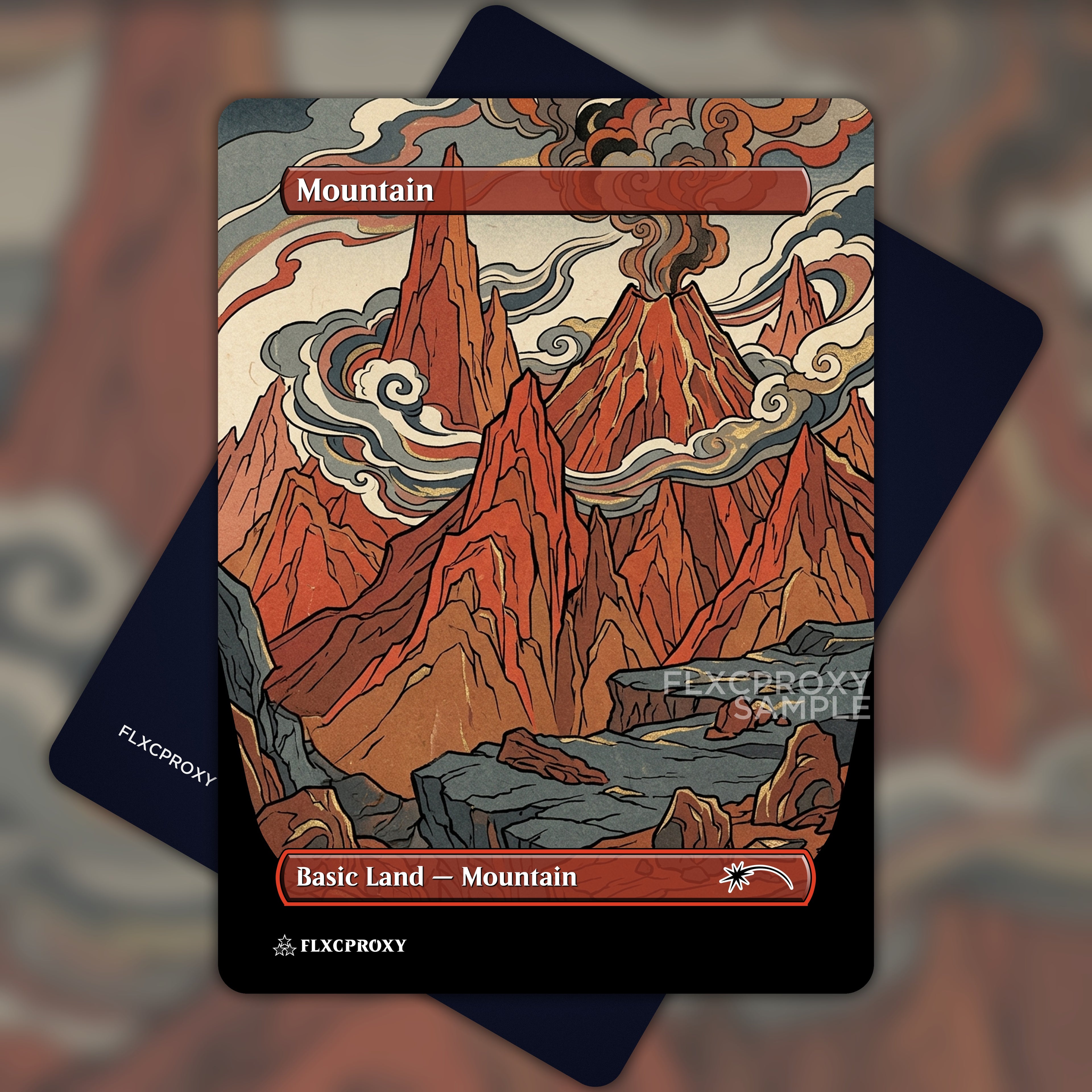 Mountain MTG Proxy Ukiyo-e