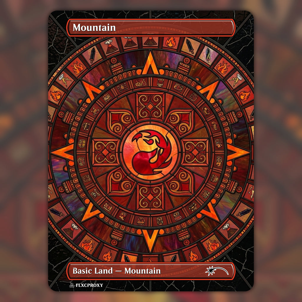 Mountain MTG Proxy Aztec