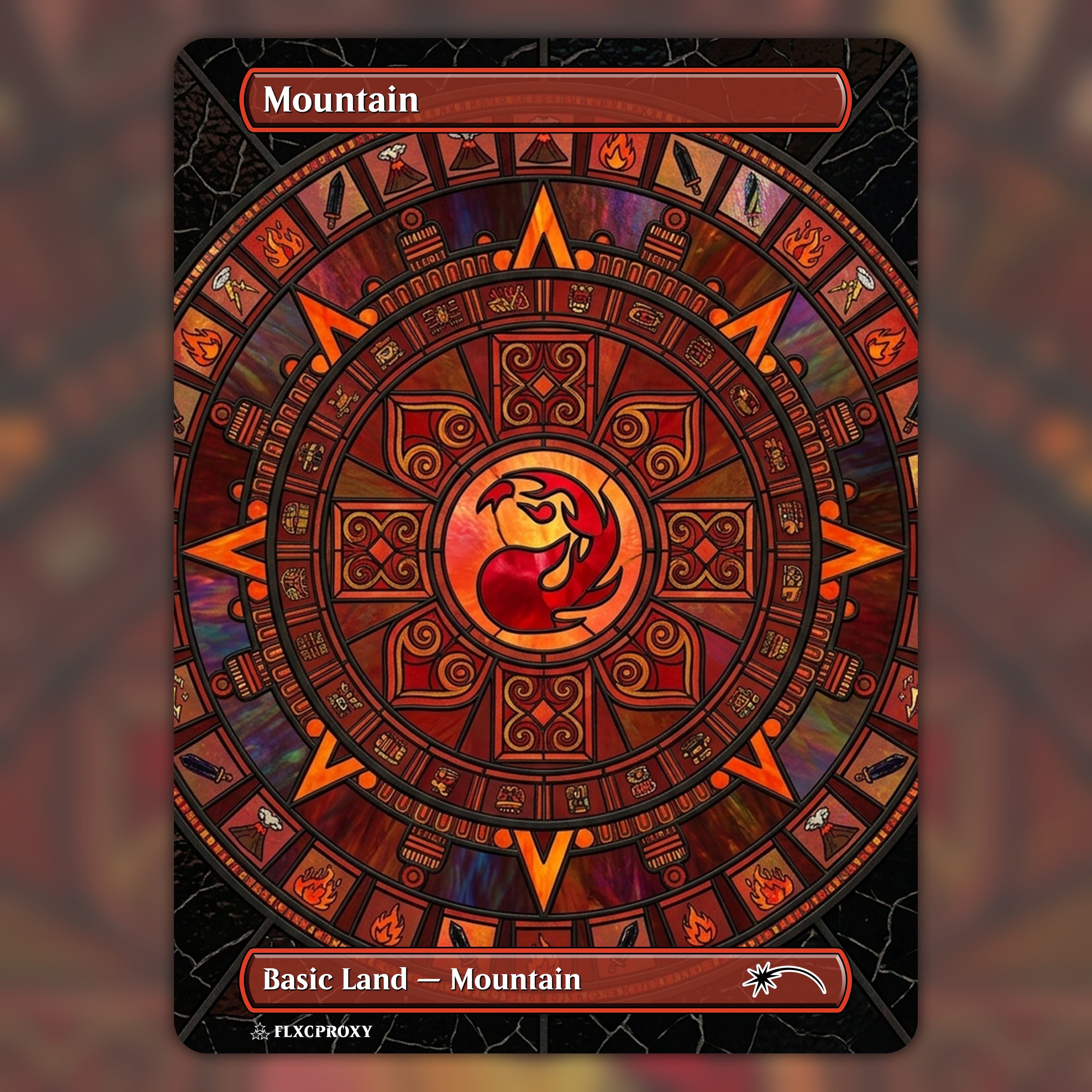 Mountain MTG Proxy Aztec