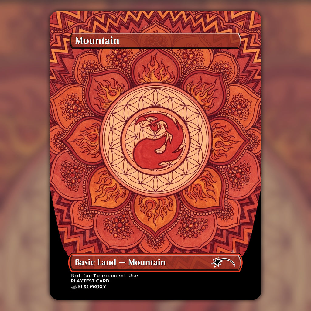 Mountain MTG Proxy Mandala