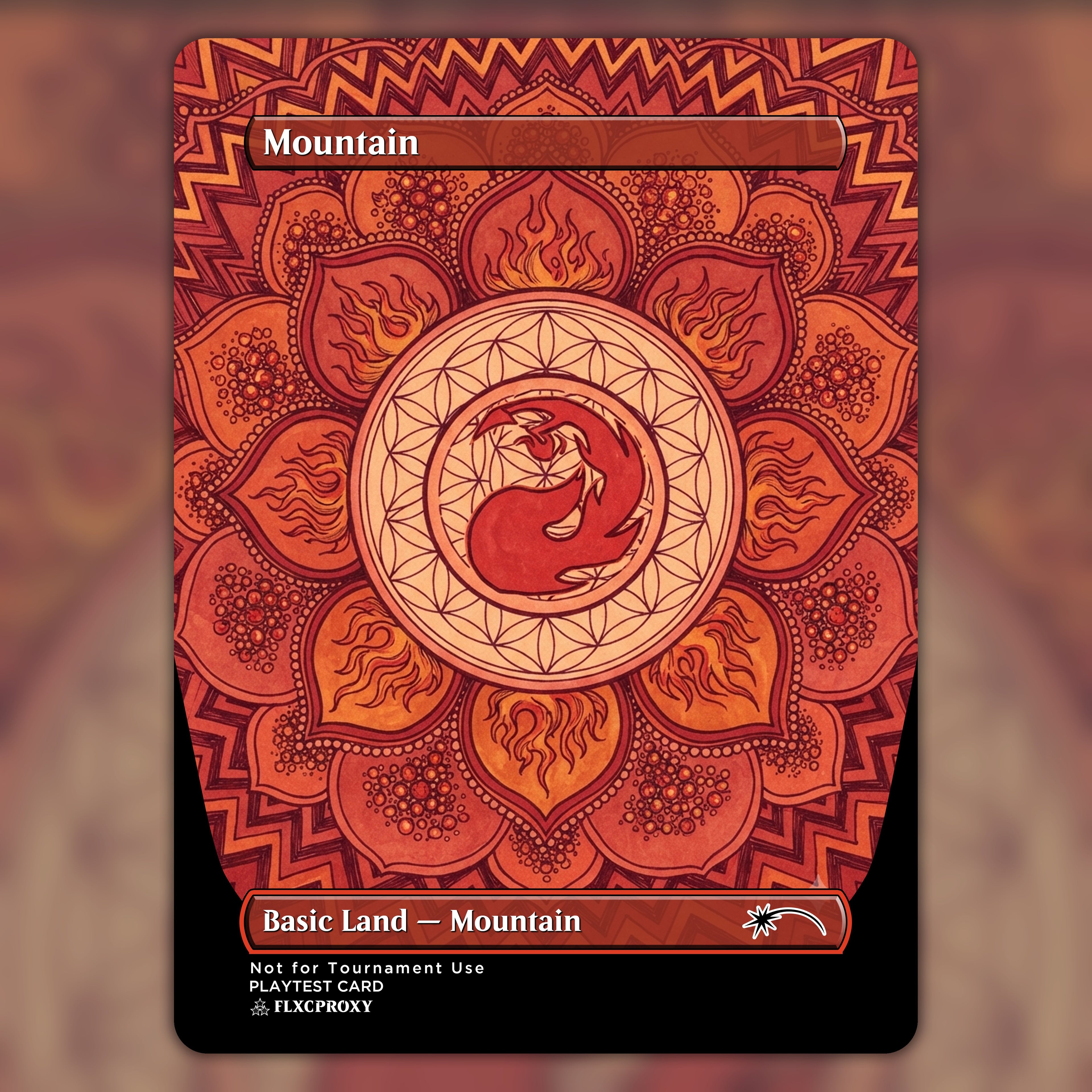 Mountain MTG Proxy Mandala