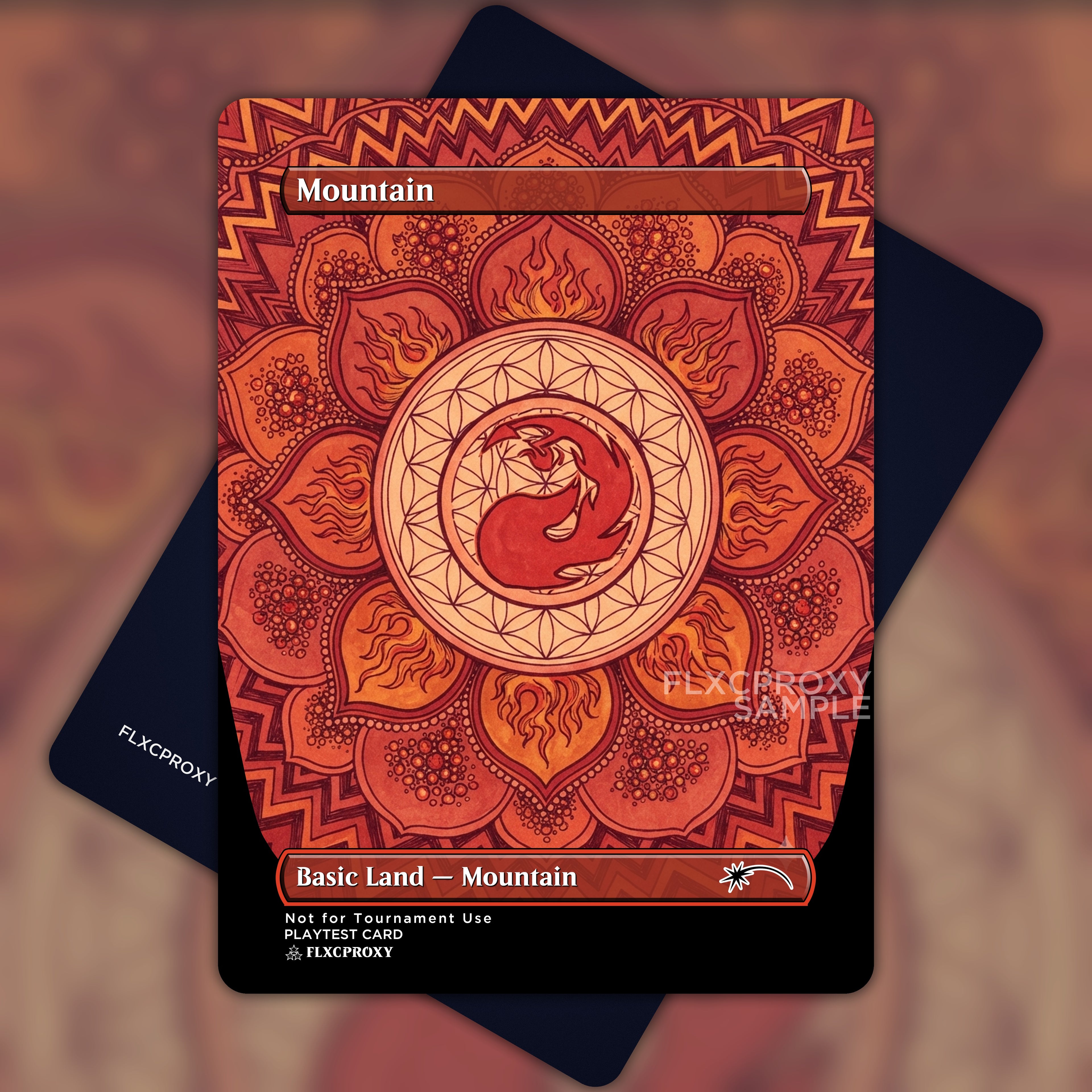Mountain MTG Proxy Mandala
