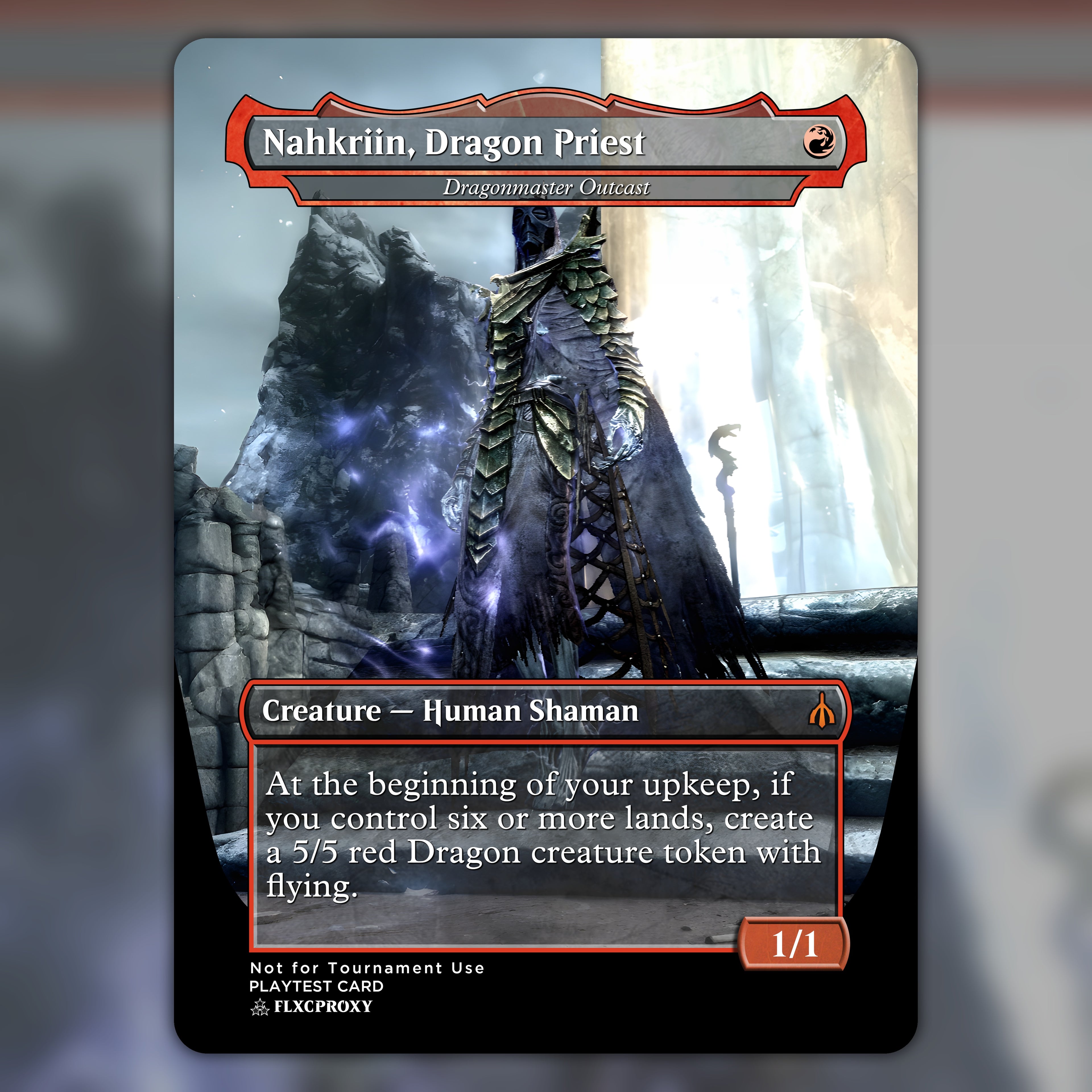Dragonmaster Outcast MTG Proxy Nahkriin, Dragon Priest